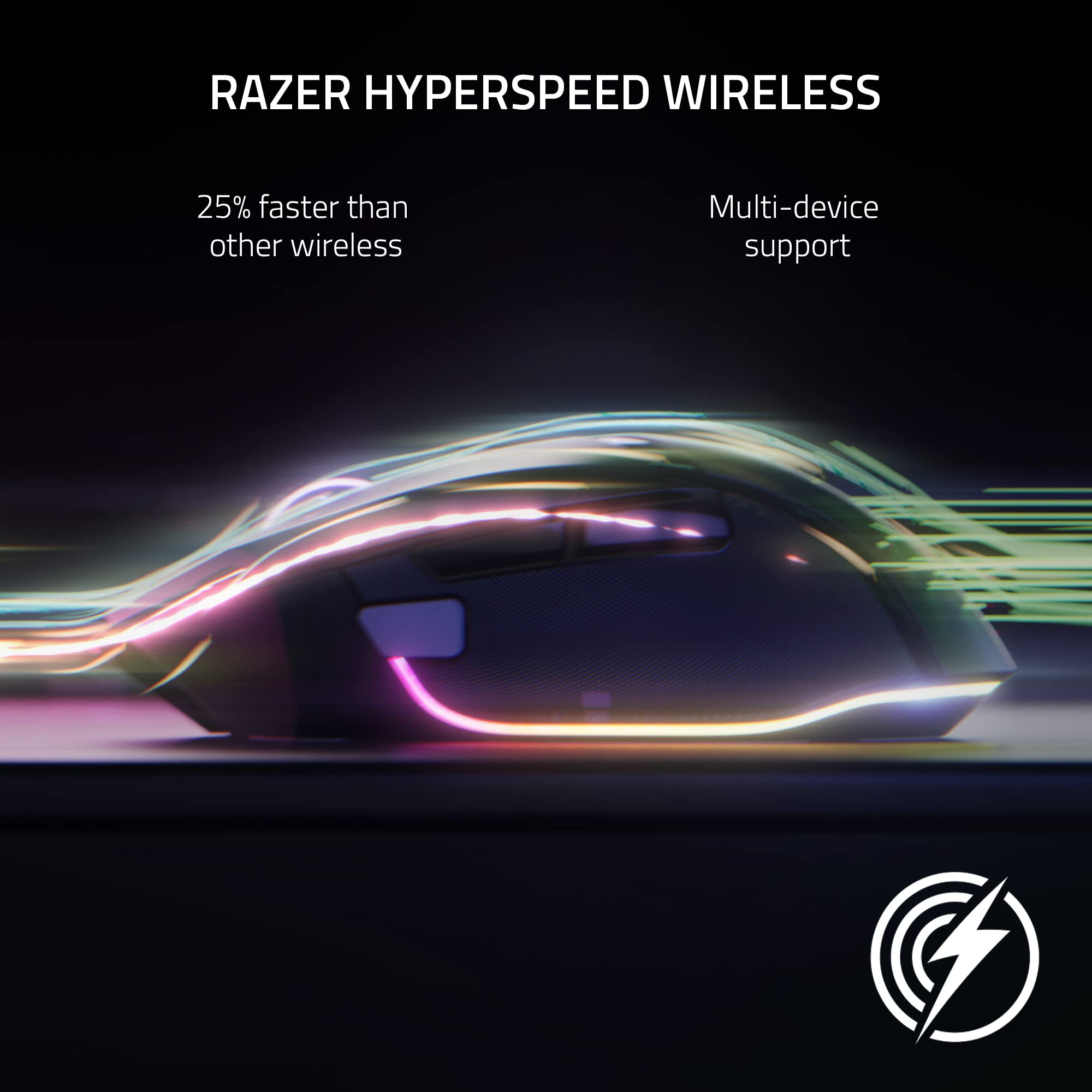 Razer Basilisk V3 Pro Wireless Gaming Mouse - 11 Programmable Buttons, Gen-3 Optical Switches, HyperScroll Tilt Wheel, Chroma RGB, Focus Pro 30K Sensor - White - Perfect for FPS, MMO Gaming & Professional Work