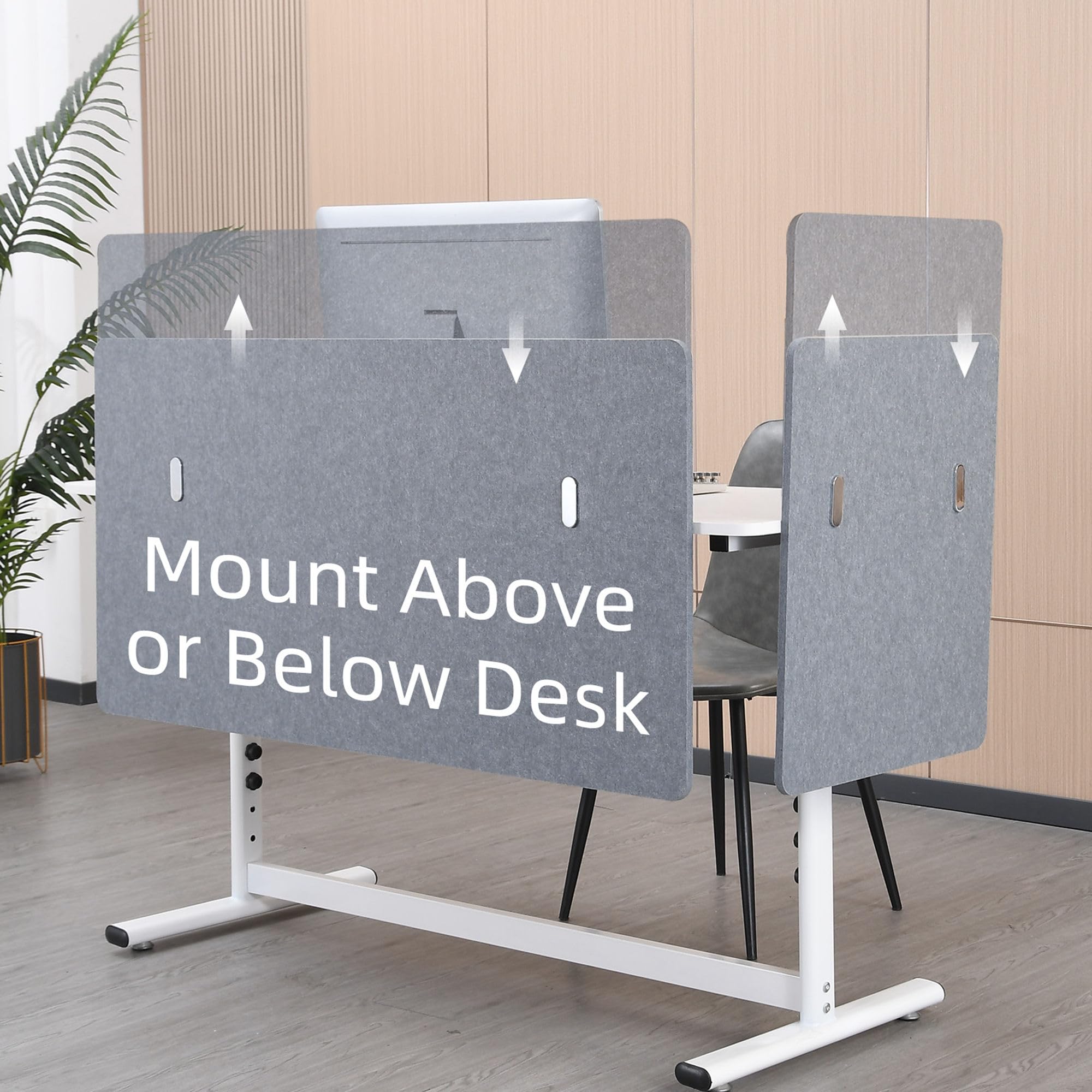 Soundproof Desk Privacy Panel - 47