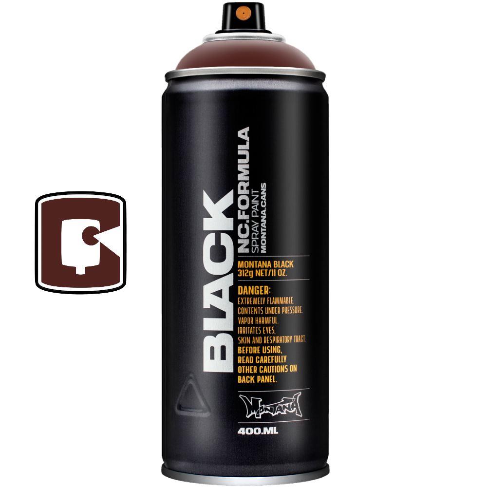 Montana Black 400ML Spray Paint - Premium Graffiti & Art Supplies for Walls, Metal, Wood & DIY Projects