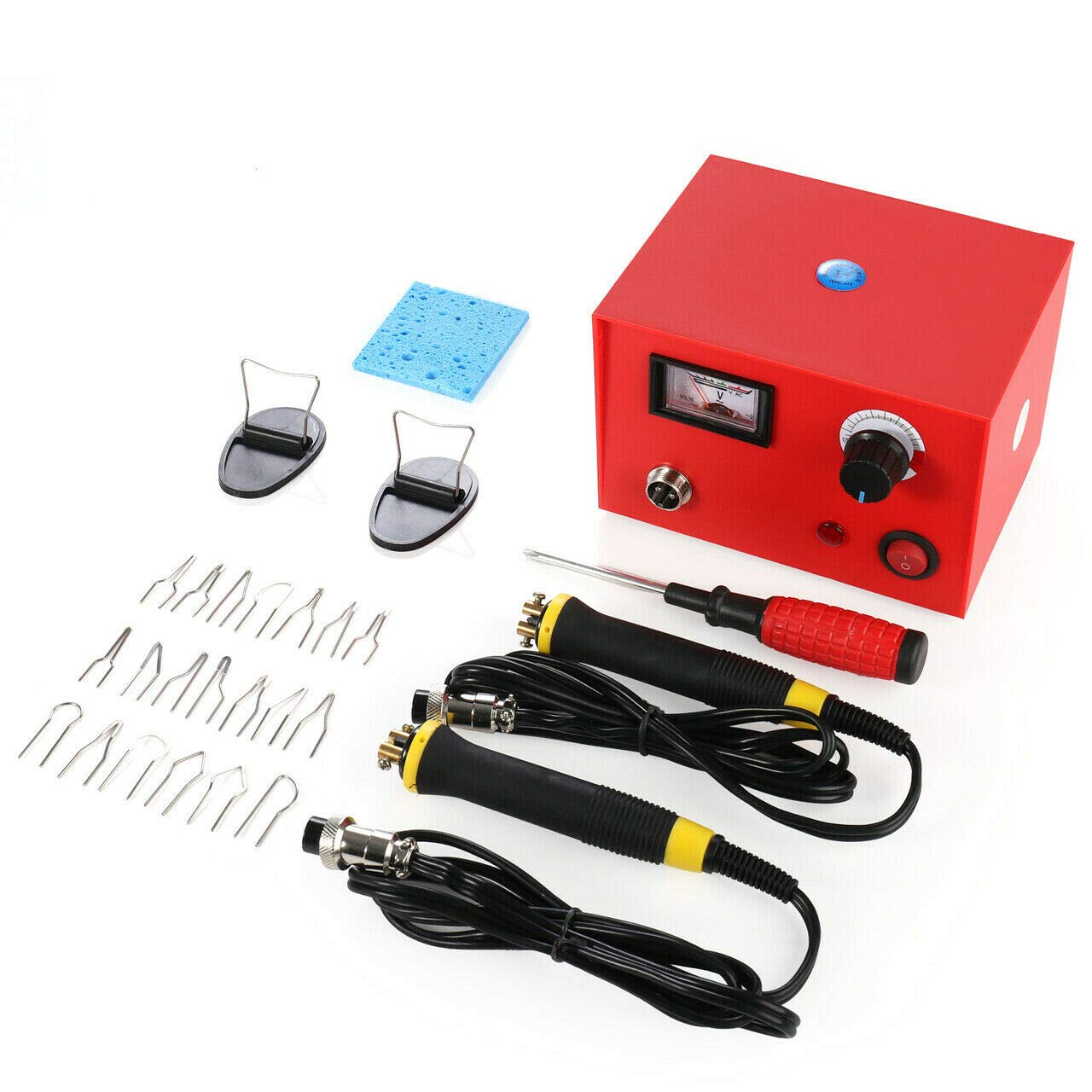 Weimei 110V 50W Wood Burning Kit with Adjustable Temperature & Pointer Display - 2 Pyrography Pens for Wood Crafting, DIY Art Projects, Leather Burning & Home Decor
