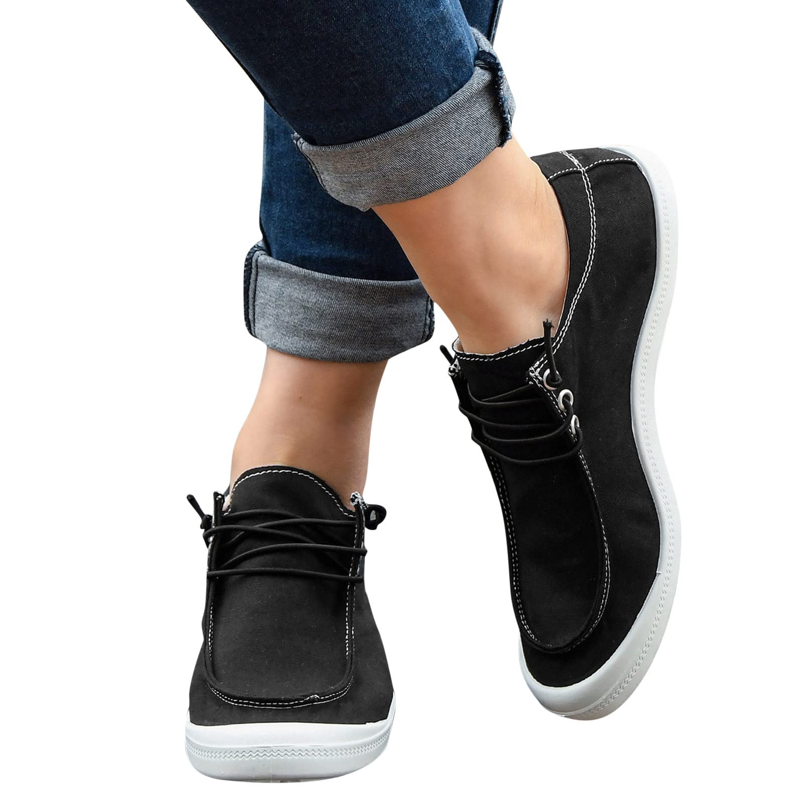 Women's Comfortable Loafers - Dressy & Casual Slip-On Shoes for Work, Travel & Everyday Wear | Breathable & Lightweight Outdoor Walking Shoes