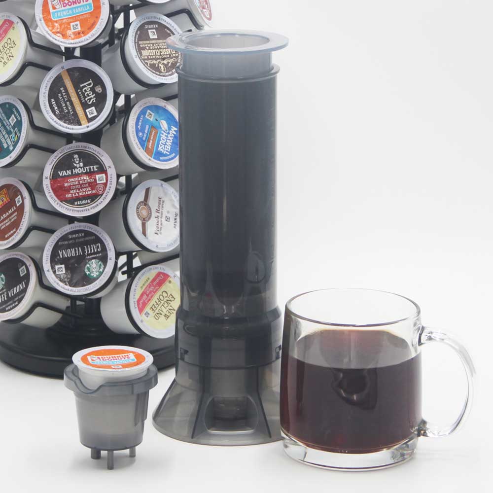 BLACKSMITH FAMILY Portable French Press Coffee Maker for Travel & Camping - K Cup Compatible, Bitter-Free Instant Coffee (4-12oz) - Perfect for Outdoor Adventures, Office Use & Home Brewing
