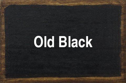 Handcrafted Small Primitive Bench in Old Black Finish - Rustic Wooden Stool for Home, Garden, or Cabin Decor | Sawdust City