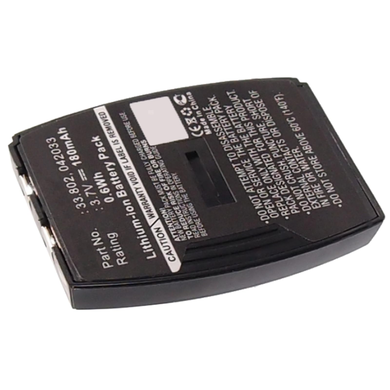 Synergy Digital Wireless Headset Battery - 180mAh Li-ion Replacement for IPN 33.802 & IPN 042033 Headsets | Long-Lasting 3.7V Power Solution | Perfect for Office, Call Center & Remote Work
