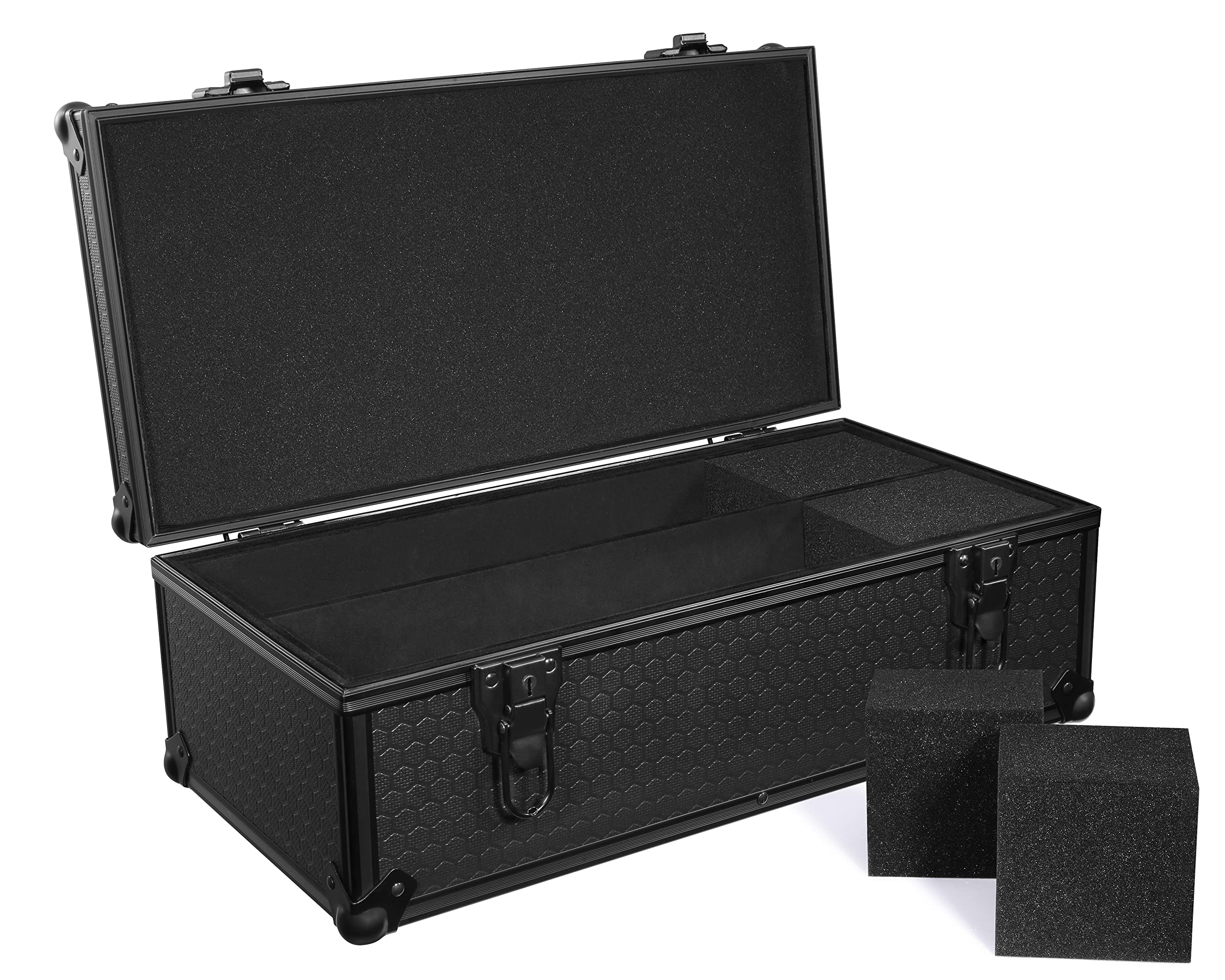 PSA Graded Card Storage Case - Heavy Duty Lockable Box Holds 120+ Slabs | Protective Hard Case for Sports Cards, Beckett BGS, SGC, CGC Toploaders & One-Touch Holders | Includes Foam Padding | Perfect for Collectors, Card Shows & Secure Home Storage