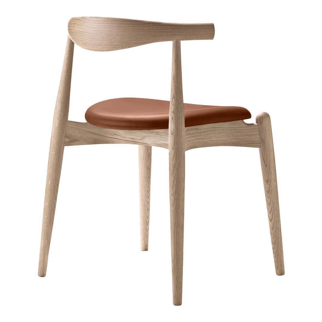 CH20 Elbow Chair - Solid Wood Modern Accent Chair for Living Room, Bedroom, or Office - Comfortable & Stylish Seating for Relaxing, Reading, or Working