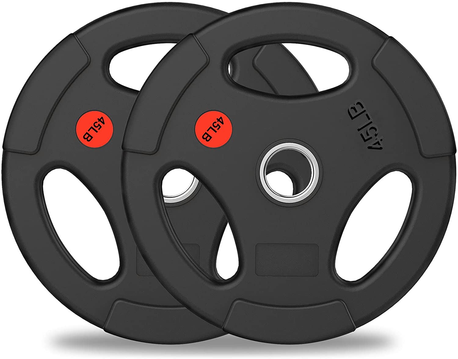 Premium Olympic Weight Plates with Rubber Grip - High-Quality Bumper Plates for CrossFit, Powerlifting & Home Gym Workouts
