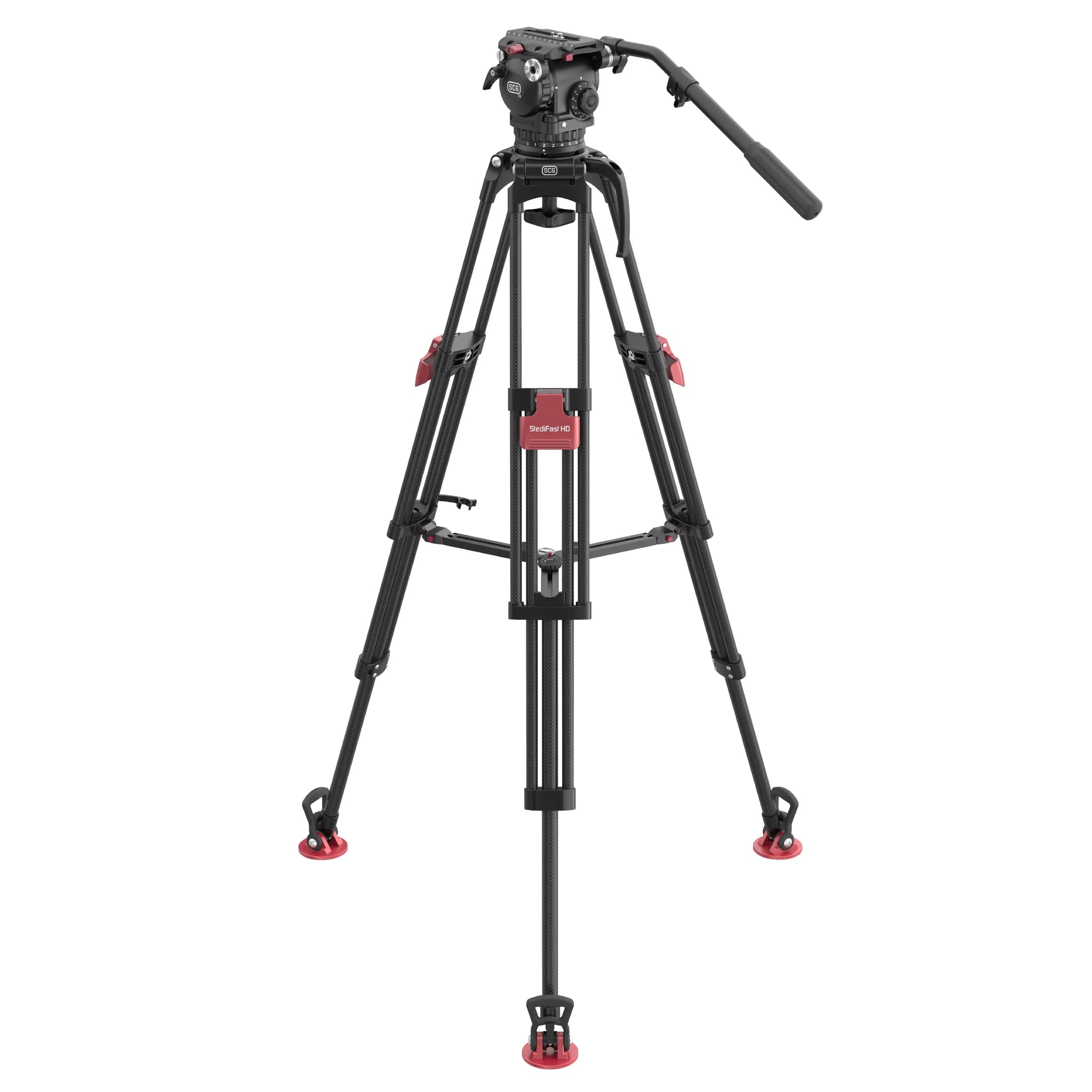 SCG T16 StediFast HD Professional Tripod System - Lightweight Aluminum Camera Tripod for DSLR, Video & Photography - Perfect for Travel, Vlogging & Outdoor Shoots