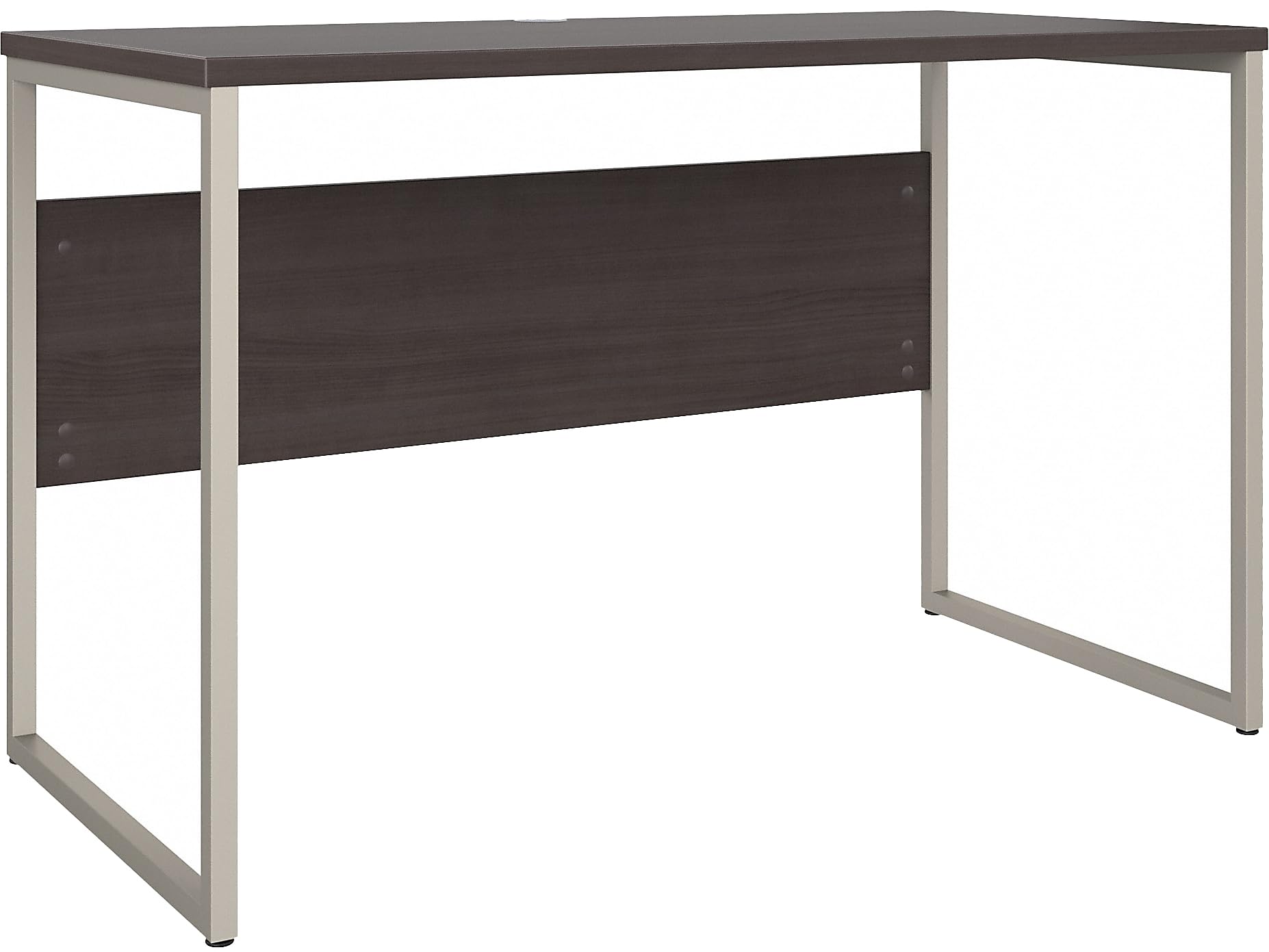 Bush Business Furniture 48W x 24D Office Table - Open Metal Leg Design with Privacy Panel | Large Hybrid Computer Desk for Home Office | Perfect for Remote Work & Small Workspaces