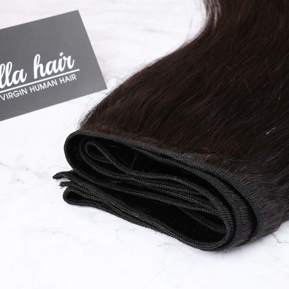 Bella Hair 100% Virgin Human Hair Extensions 3 Bundles Straight 12-40 Inch Natural Color Unprocessed Remy Hair for Weaving & Styling - Perfect for Daily Wear, Parties & Special Occasions