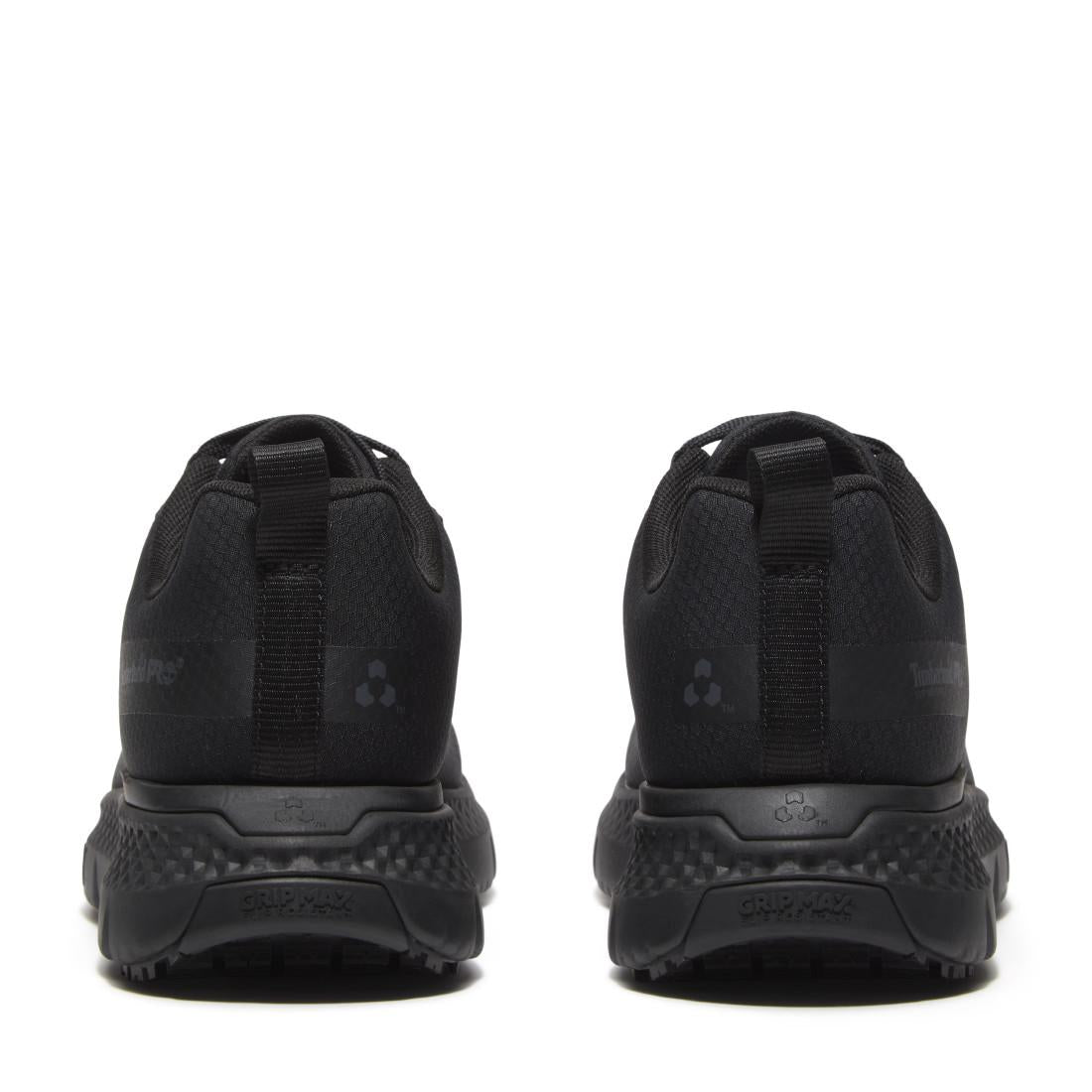 Slip Resistant Work Shoes for Women - Black Ripstop Non-Skid Safety Shoes for Nurses, Waitresses & Restaurant Workers
