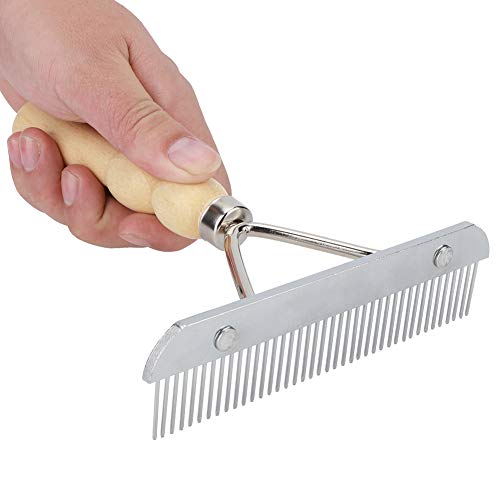 Valentine's Day Pet Hair Comb - Wooden Handle Grooming Tool for Dogs & Cats - Perfect for Home Pet Care & Shedding Control
