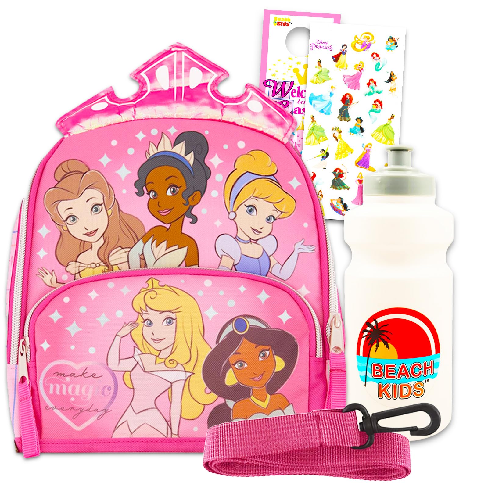 Disney Princess Mini Backpack for Girls with 10