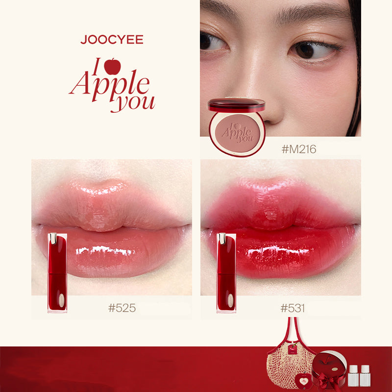 Joocyee Apple Heart Christmas Gift Box Set - Perfect Holiday Present for Her, Christmas Decorations & Party Favors - Great for Christmas Gifts, Stocking Stuffers, Secret Santa Exchanges