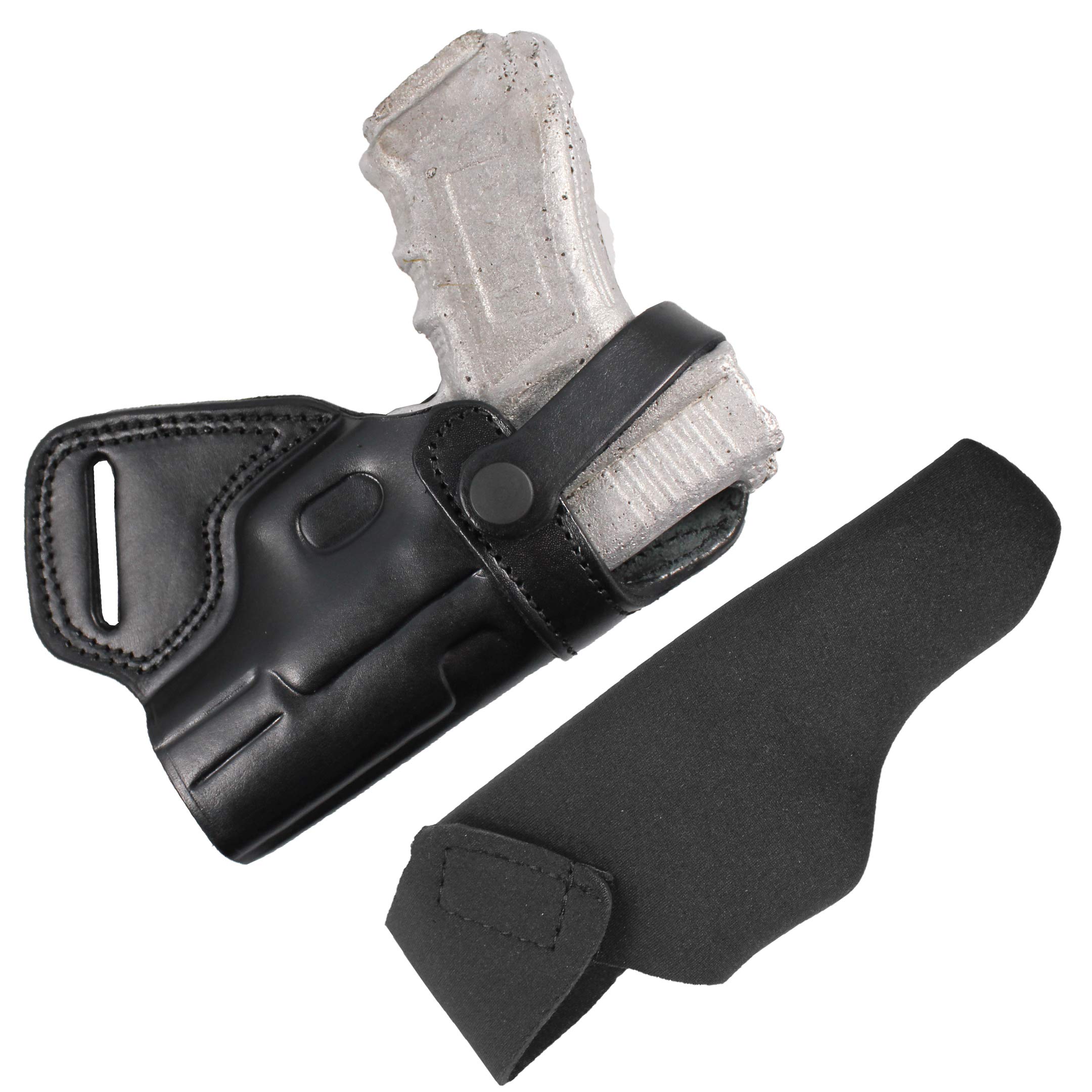 Handmade Leather Small of Back (SOB) Gun Holster with Retention Strap - Concealed Carry for Comfort & Security | Perfect for Hiking, Hunting & Everyday Protection