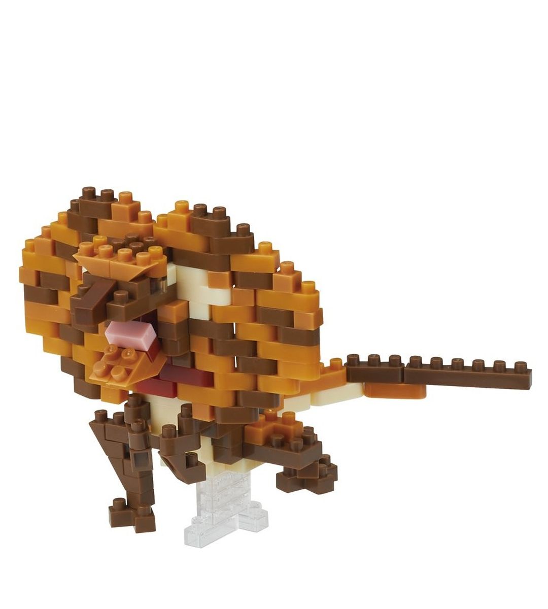 Nanoblock Chlamydosaurus NBC 325 - Mini Building Block Frilled Lizard Model Kit for Adults & Kids - Perfect for Home Decor, Office Display, and STEM Educational Toys