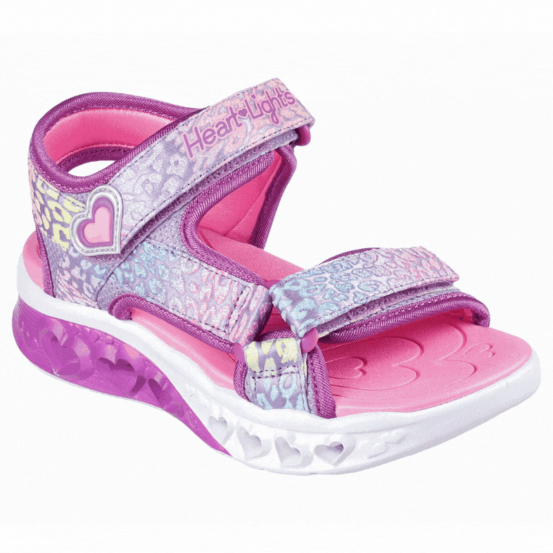 Girls Flutter Heart Sandals - Cute Summer Casual Shoes for Kids | Perfect for Beach, Park, and Playdates