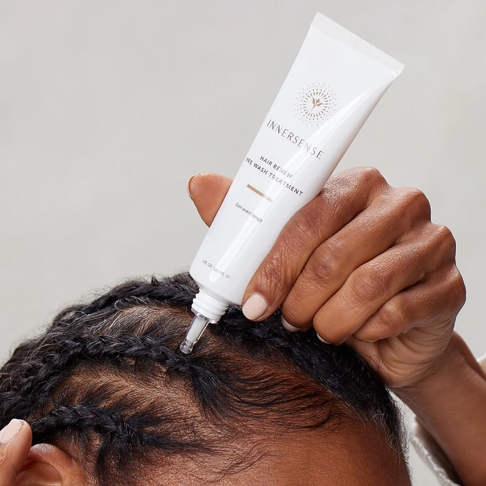 INNERSENSE Organic Beauty Hair Renew Pre Wash Treatment - Hydrating & Detoxifying Hair Mask for Dry, Damaged Hair - Perfect for Pre-Shampoo Routine & Salon-Quality Results at Home