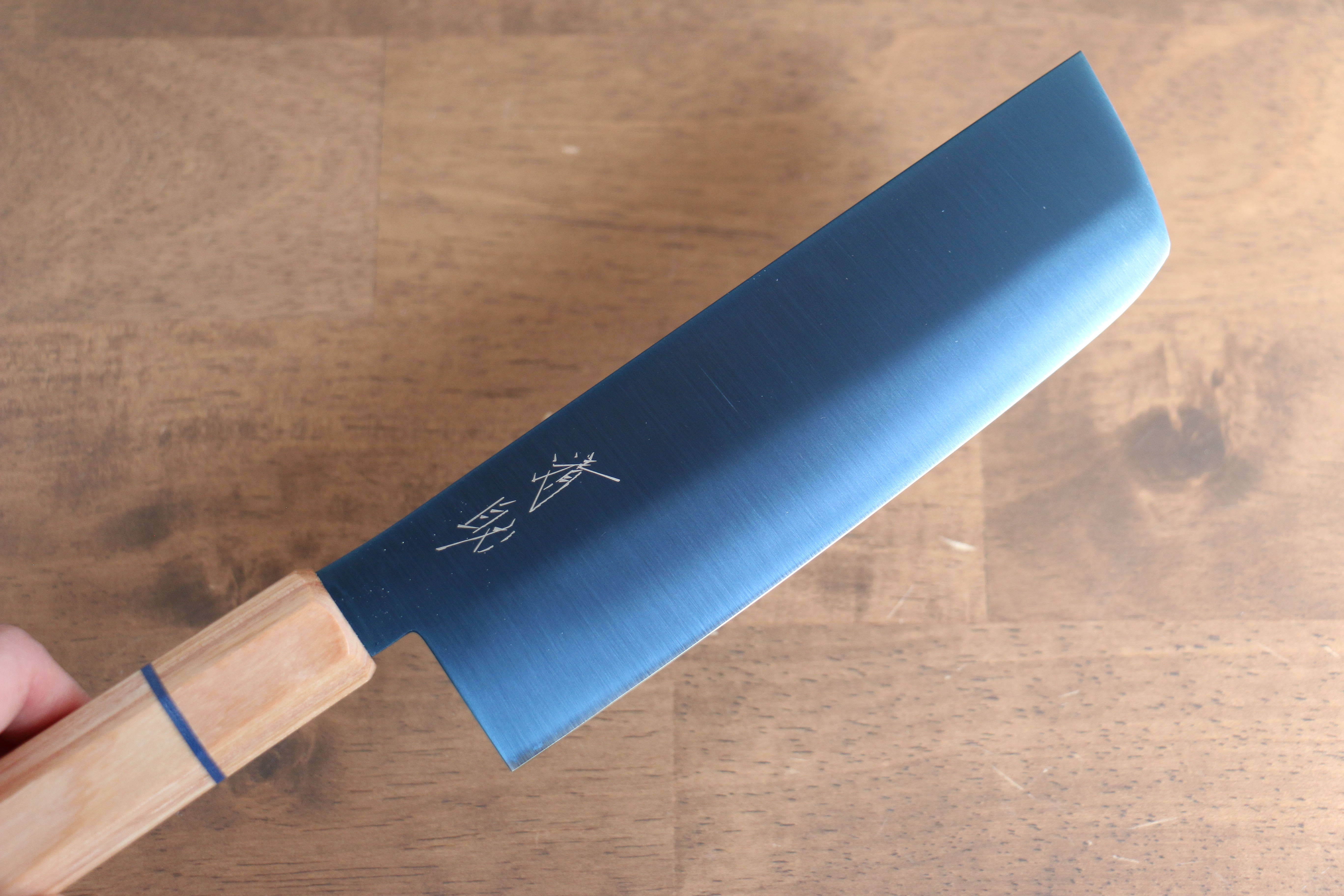 Premium Seisuke SK 85 Nakiri Knife 160mm - Japanese Stainless Steel Blade with Ion Plating & White Wood Handle - Perfect for Sushi, Vegetables, and Precision Cutting