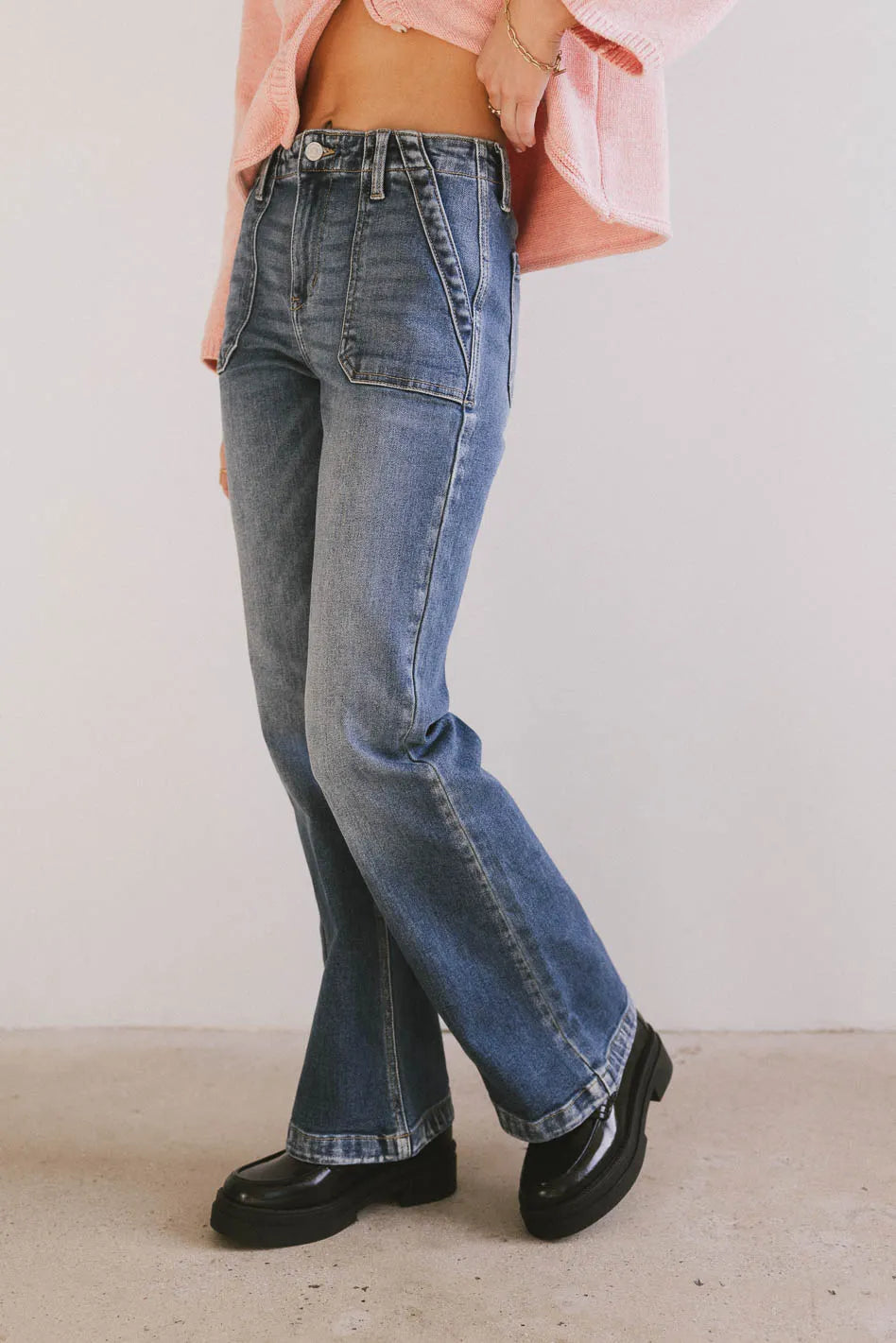 Ophelia Bootcut Jeans for Women - High Waisted Stretch Denim Pants (Final Sale) | Perfect for Casual Wear, Office Outfits & Night Out Looks