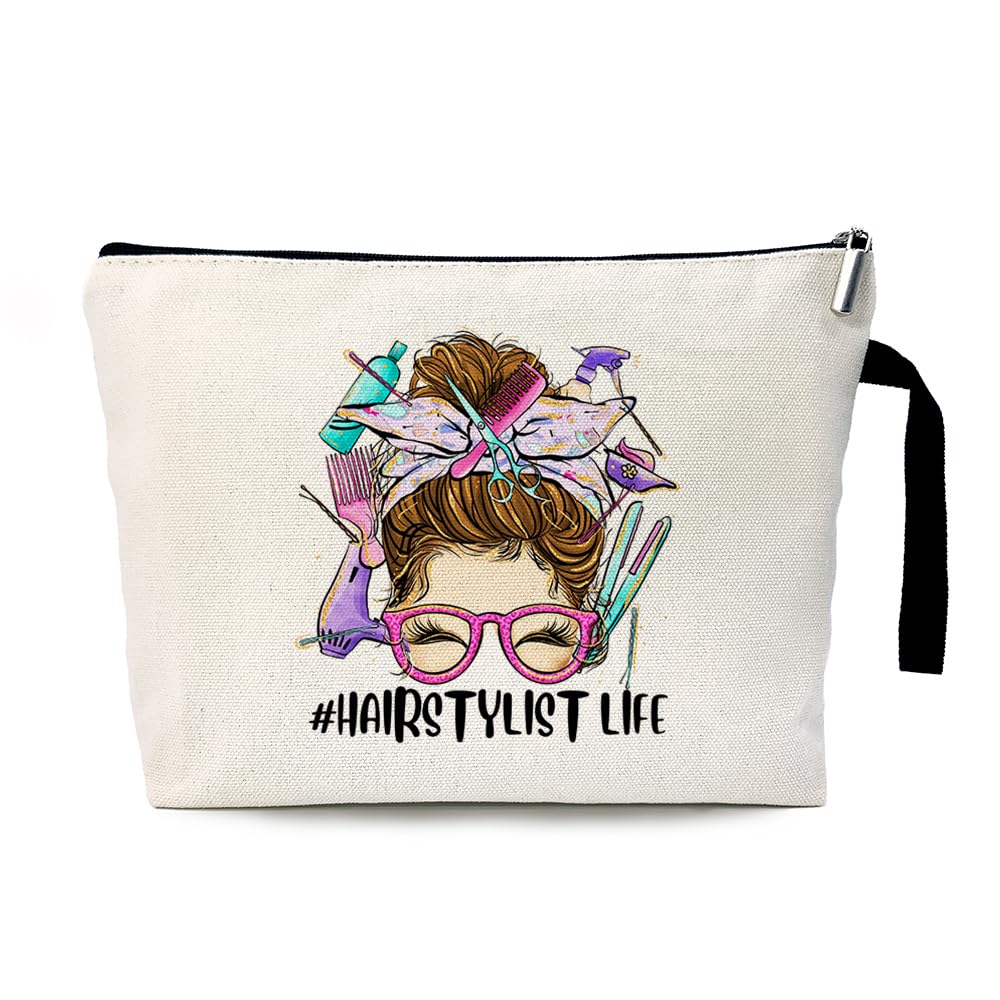 ZHANTUONE Professional Hairstylist Cosmetic Bag - Perfect Hairdresser Gift for Graduation, Birthday & Appreciation - Durable Toiletry Organizer for Salon Stylists, Travel & Everyday Use