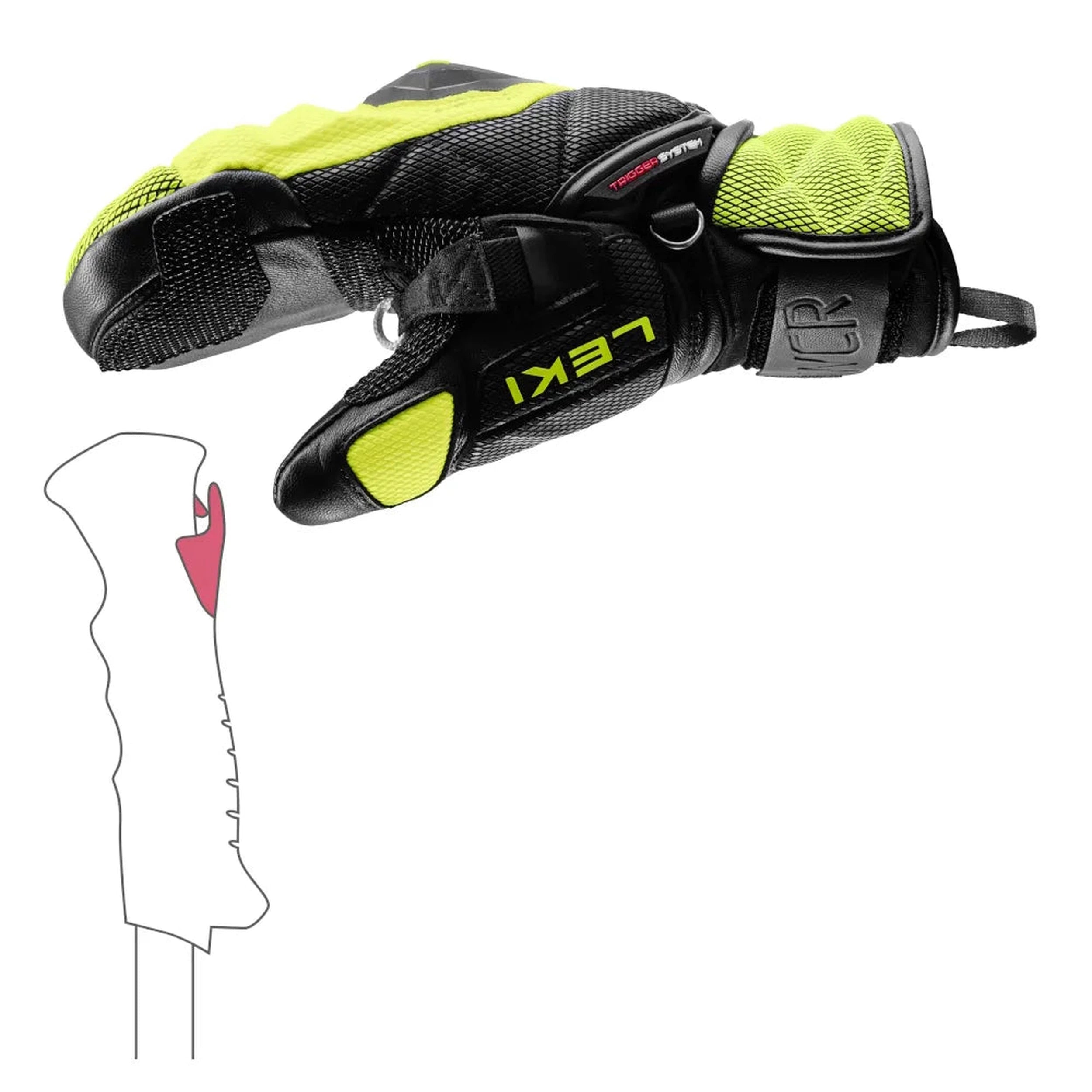 Leki Junior WCR Venom 3D Mitt 2025 - Kids' Ski Gloves for Cold Weather - Perfect for Snowboarding, Winter Sports & Outdoor Adventures