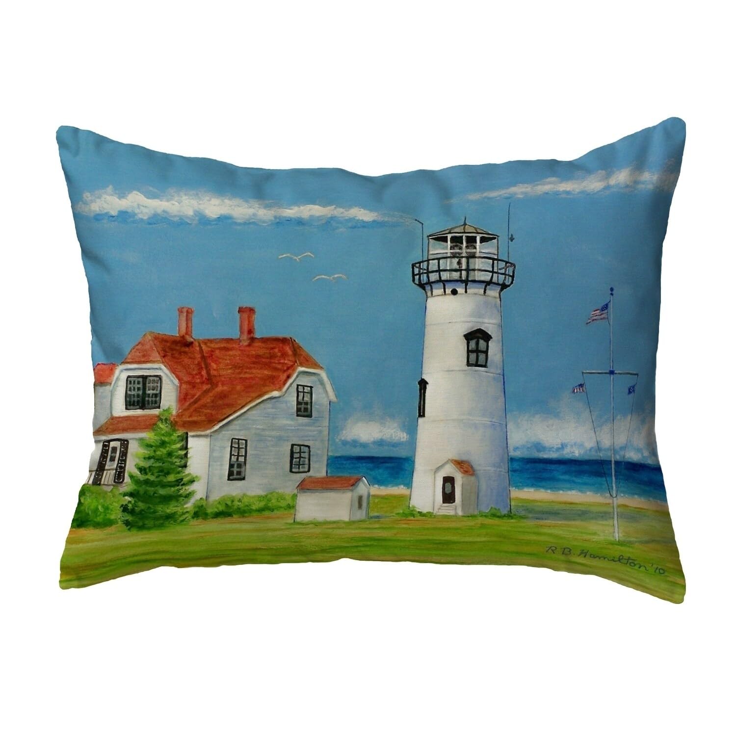 Betsy Drake KS485 Decorative Throw Pillow 12x12 Inches - Soft & Stylish Multi-Color Cushion for Sofa, Bed, Living Room & Home Decor