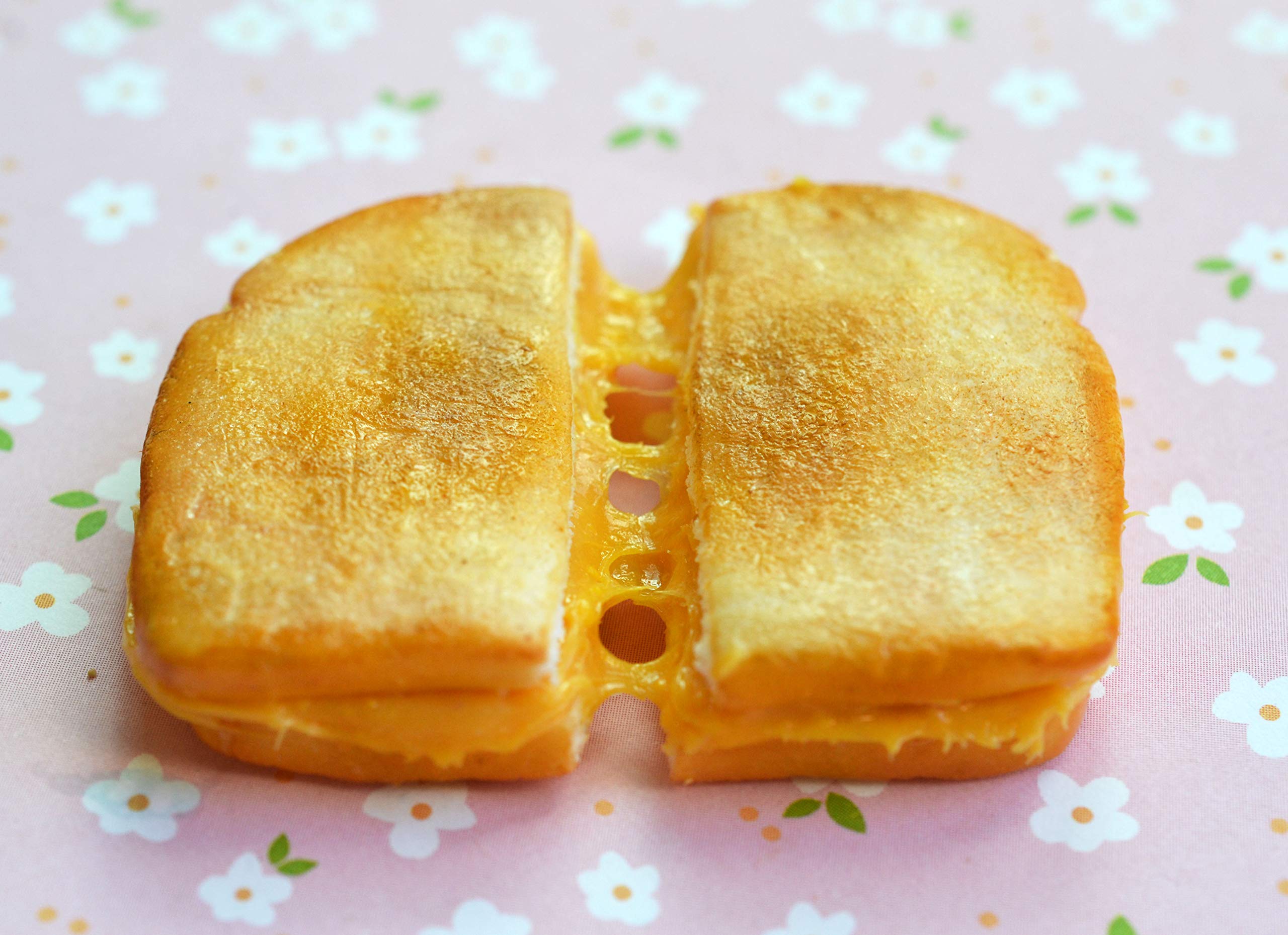 Realistic Grilled Cheese Sandwich Polymer Clay Fridge Magnet - Fun Kitchen Decor & Unique Gift for Food Lovers