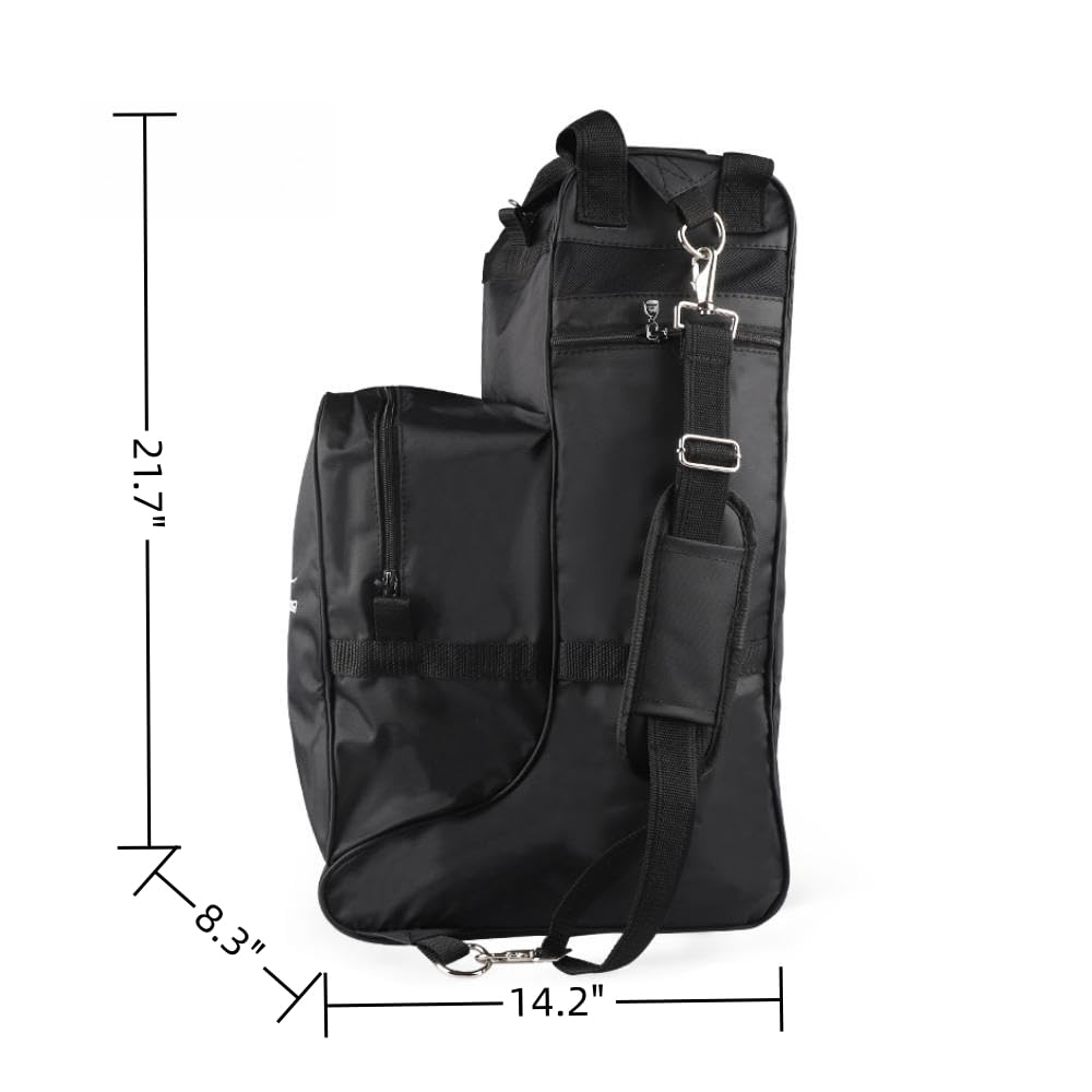 Waterproof 3-in-1 Equestrian Travel Bag for Horse Riding - Tall Boot & Helmet Carrier with Large Capacity | Perfect for English Riding Competitions, Trail Rides & Stable Storage