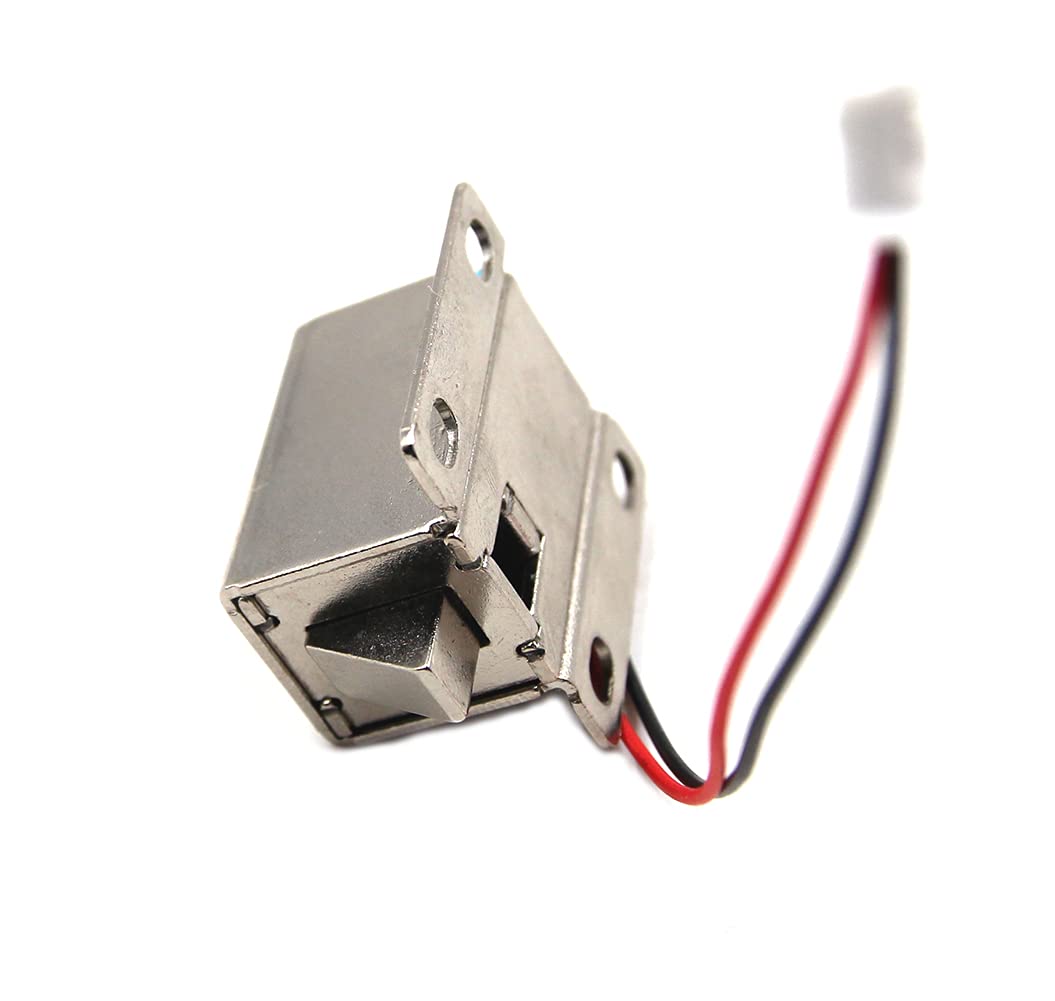 12V Mini Electric Bolt Lock - Electromagnetic Solenoid Cabinet Lock for Small Doors & Drawers | Secure Storage, Mailboxes, and Display Cases