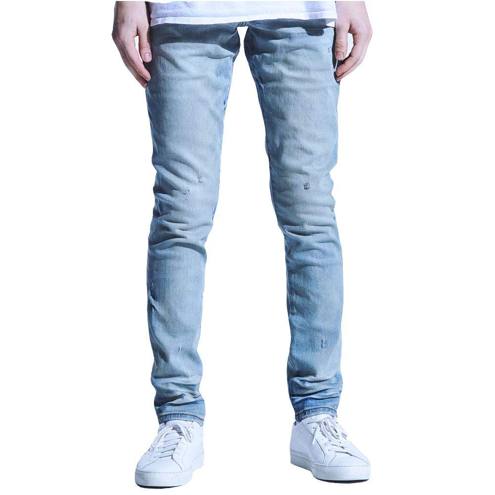 Embellish Culver Standard Denim Jeans - Light Indigo Wash, High Waist Slim Fit Women's Jeans for Casual Wear & Everyday Outfits