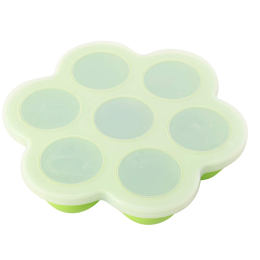 **7-Hole Egg Steamer Mold - Reusable & Durable Green Kitchen Tool for Baking, Microwaving, and Cooking Perfect Eggs - Ideal for Breakfast, Meal Prep & Healthy Eating**
