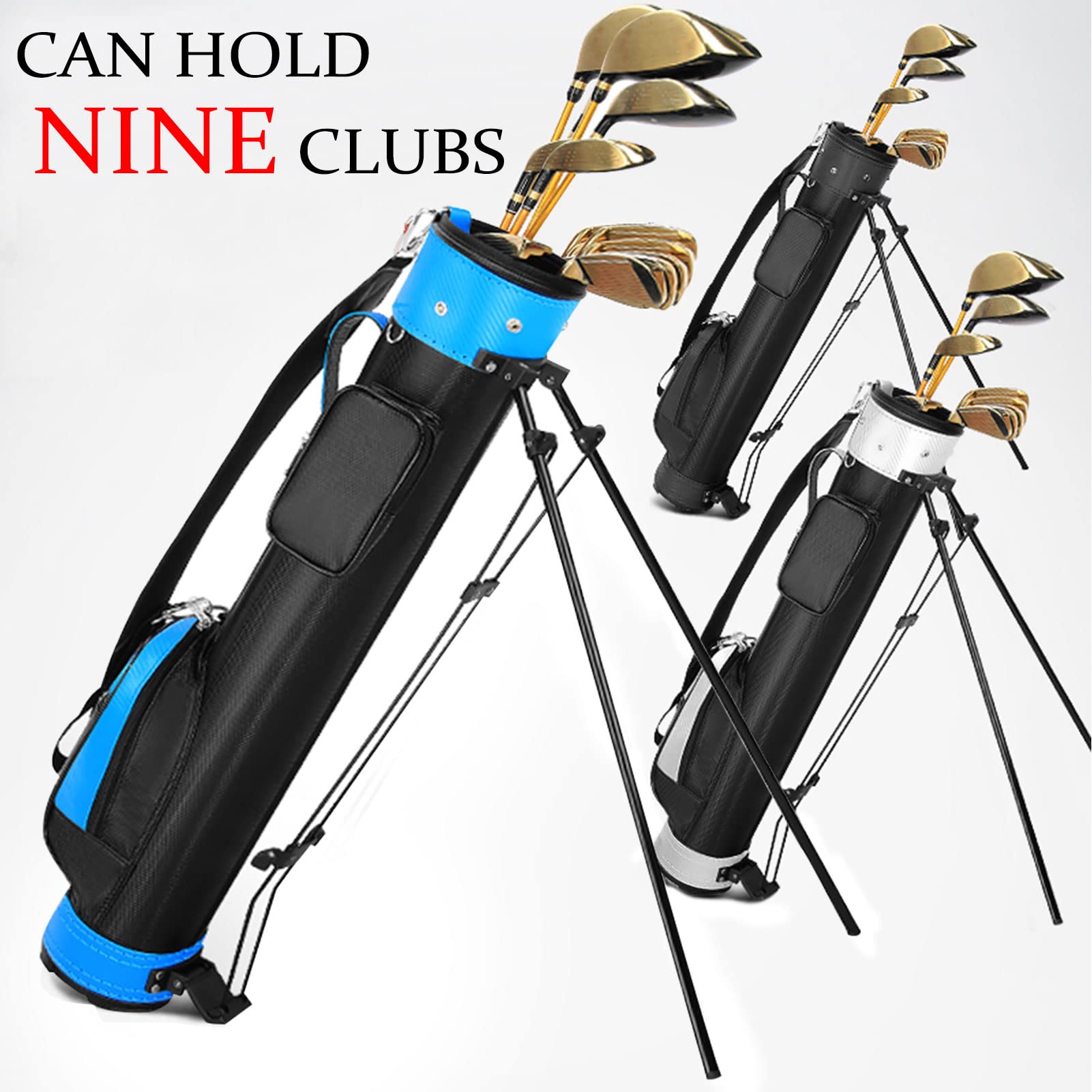 Premium Golf Stand Bag for Men & Women - Lightweight, Durable & Waterproof - Easy to Carry Sunday Golf Bag for Course & Travel - Perfect for Weekend Golfers & Frequent Travelers