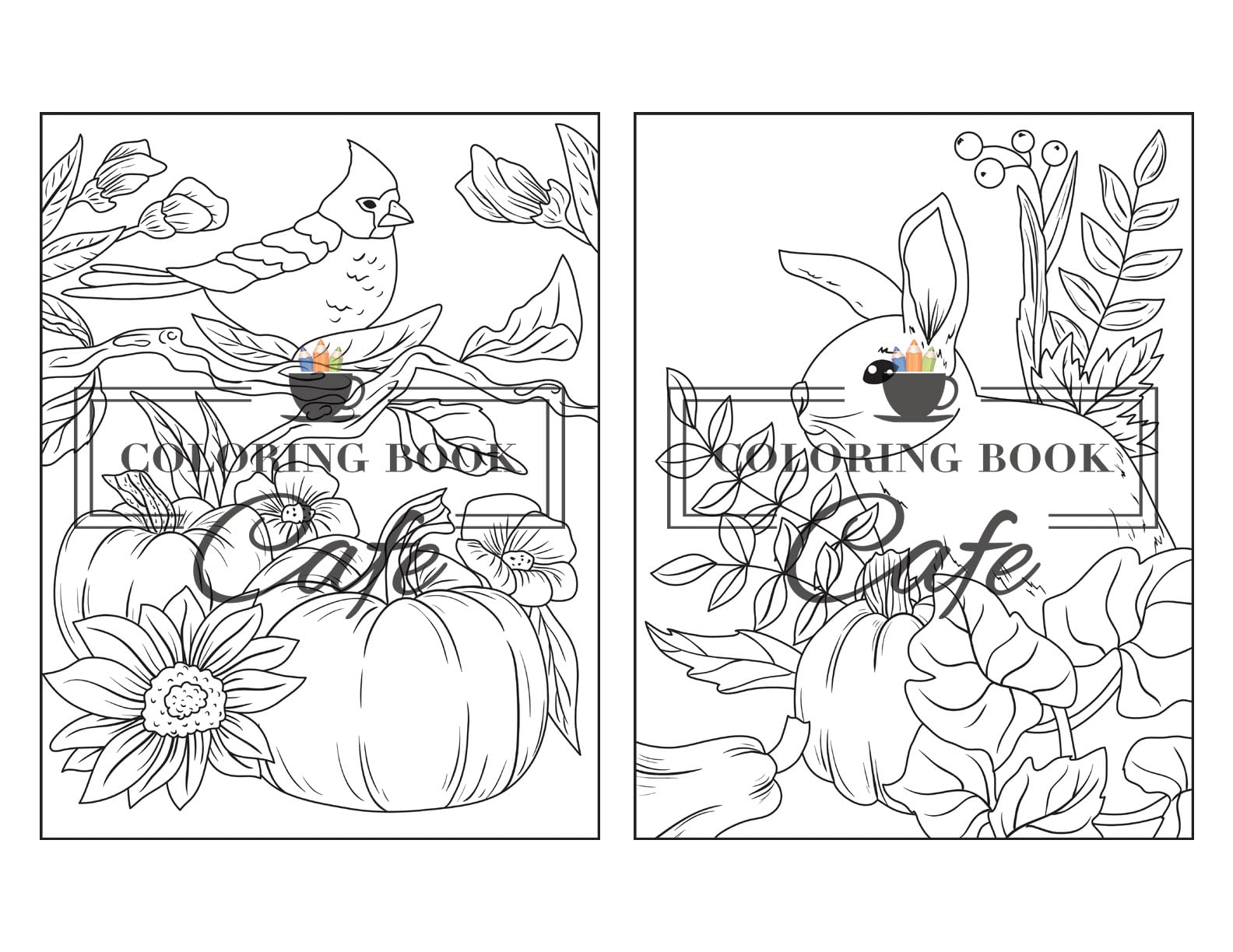 Easy Autumn: Adult Coloring Book with 50 Fun & Relaxing Fall Designs | Stress Relief & Mindfulness Activity for Adults | Perfect for Thanksgiving, Halloween & Seasonal Relaxation