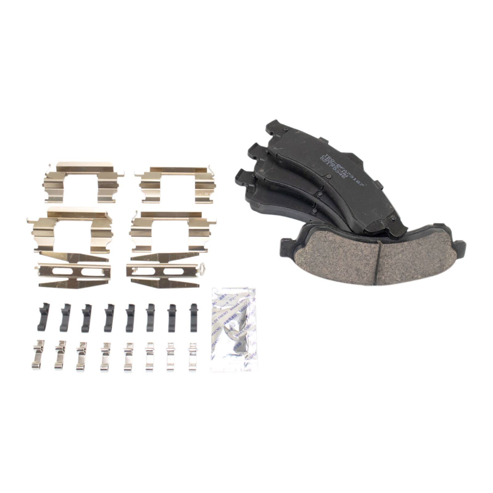 High-Performance Front Brake Pad & Rotor Kit - Ceramic Vented Brake Pads & Rotors - Compatible with 2004-2005 Buick Rainier, 2005 GMC Envoy, Saab 9-7x - Smooth Braking for City Driving & Highway Safety