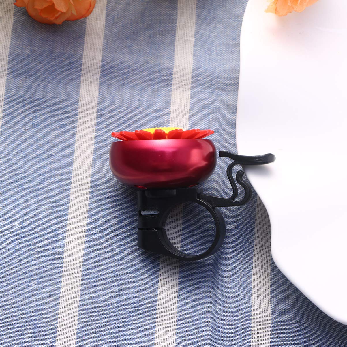 **Veemoon Kids Bike Horn for Girls - Aluminum Bike Bell with Loud Crisp Clear Sound, Mini Bike Ring Horn Accessories - Perfect for Safe Cycling, Outdoor Adventures & Commuting**