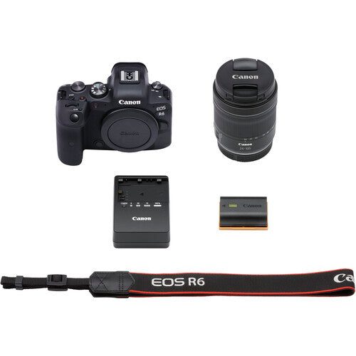 Canon EOS R6 Full Frame Mirrorless Camera with RF 24-105mm f/4-7.1 Lens Kit - 64GB SD Card, Camera Case, Extra Battery, Charger & Accessories - Perfect for Travel, Vlogging & Professional Photography