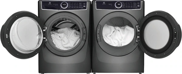 Electrolux 7537 Series Grey Front Load Washer and Gas Dryer Combo - Energy Efficient Laundry Set for Home & Apartment Use