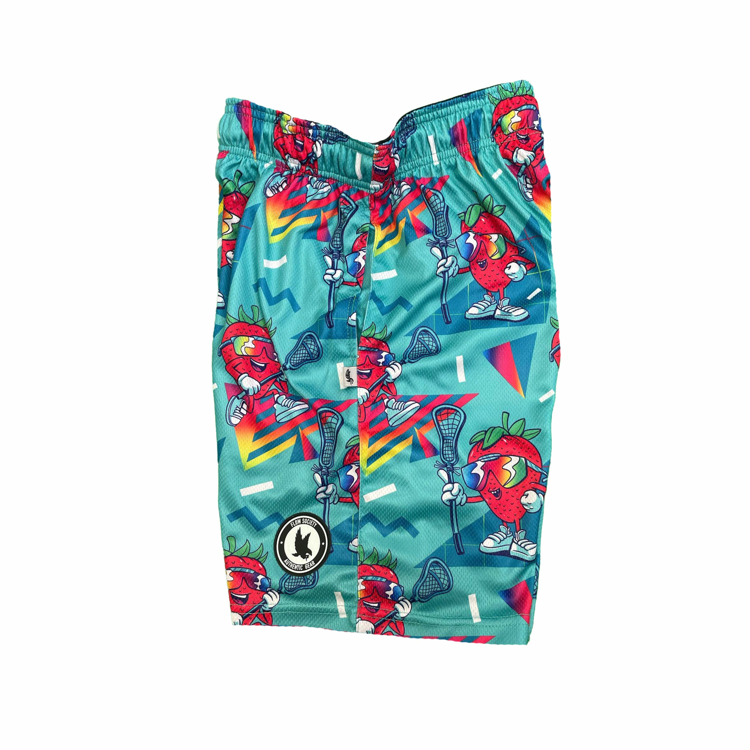 Boys Strawberry Lax Shorts - Comfortable Cotton Summer Shorts for Kids | Perfect for Playtime, Beach & Casual Wear