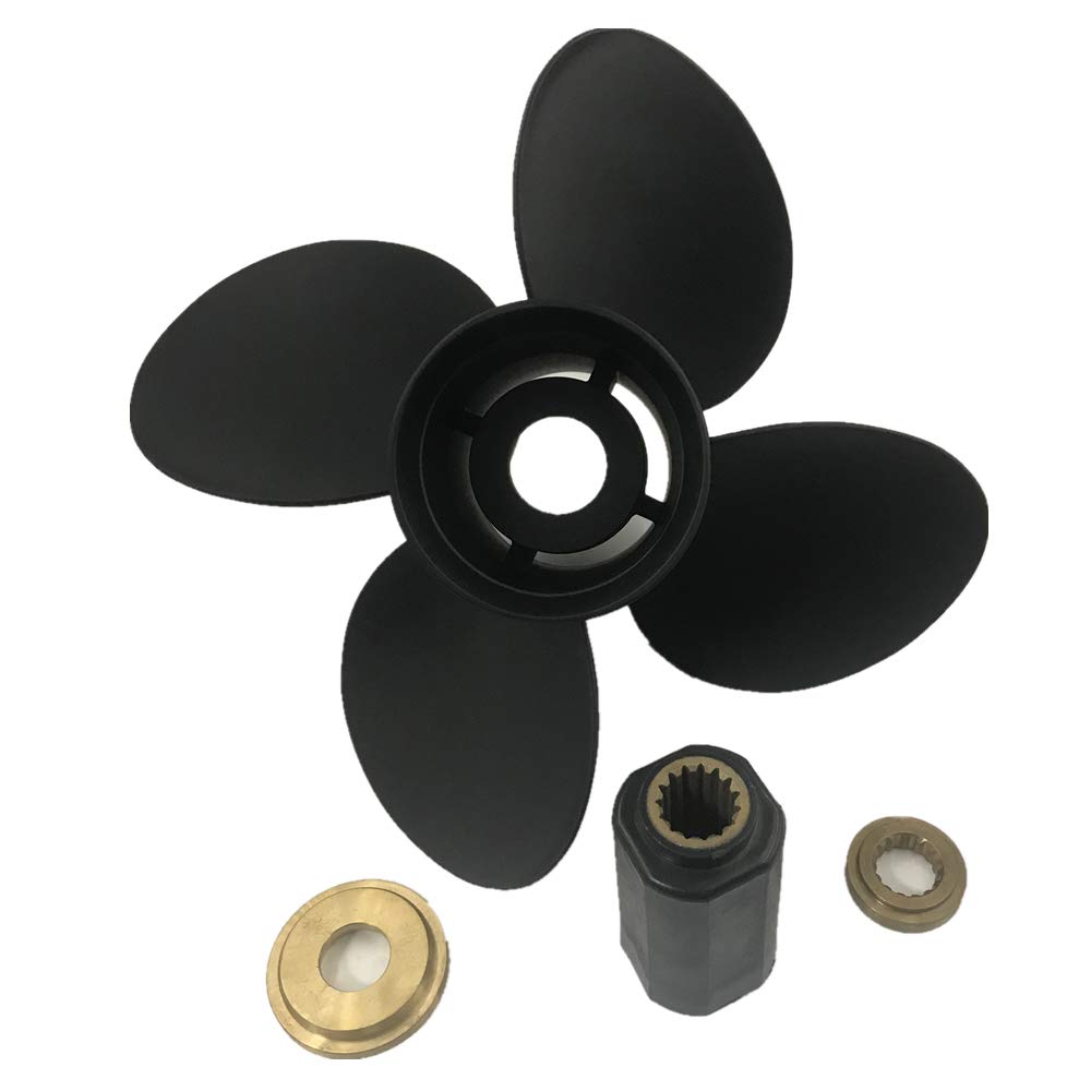 CAPTAIN Propeller Replacement for Mercury Outboard Motors 40HP-150HP (15 Tooth Spline 48-77348A45) - Compatible with Fishing Boats, Speedboats & Marine Engines