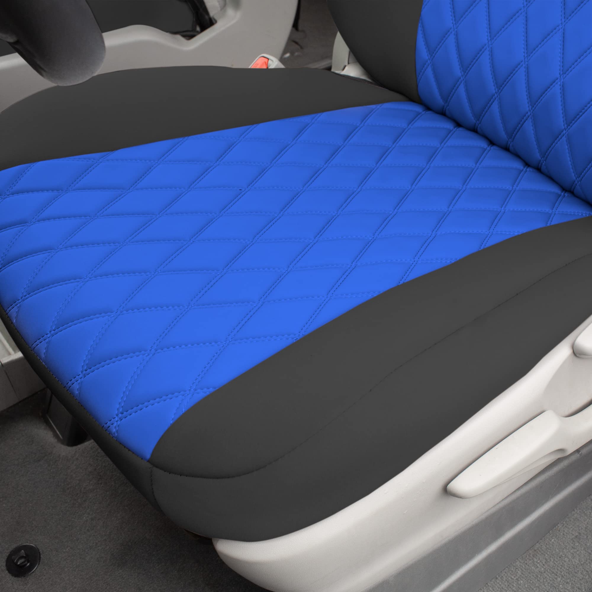 Premium Custom Fit Car Seat Covers for 2011-2020 Toyota Sienna 7-Passenger | Full Set Neoprene Seat Protectors | Waterproof & Washable Auto Seat Covers in Blue | Perfect for Family Road Trips & Daily Commutes