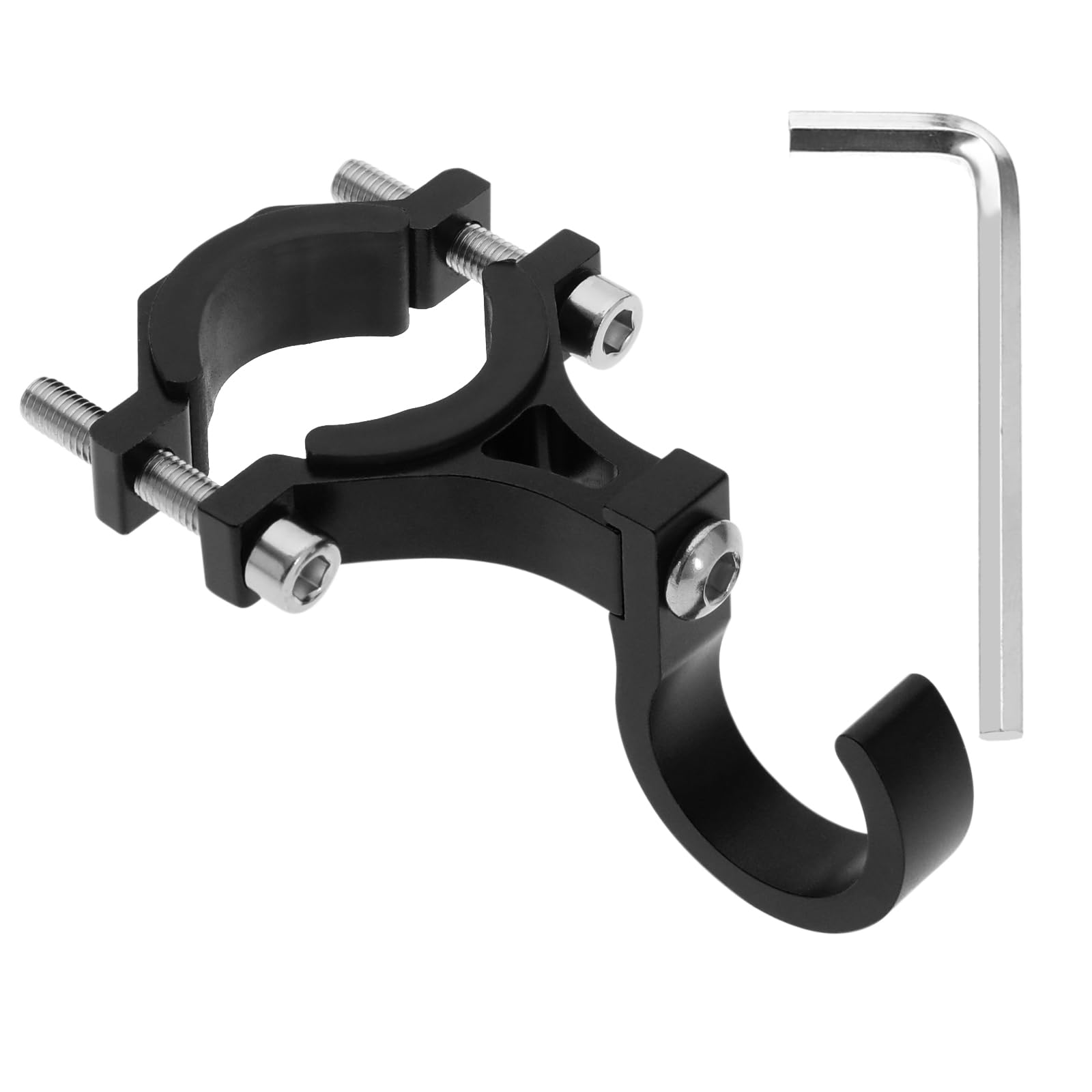 Universal Aluminum Scooter Hook - Heavy Duty Hanger for Electric Scooters, Bikes & Motorcycles | Durable Black Accessory for Garage, Shed & Outdoor Storage