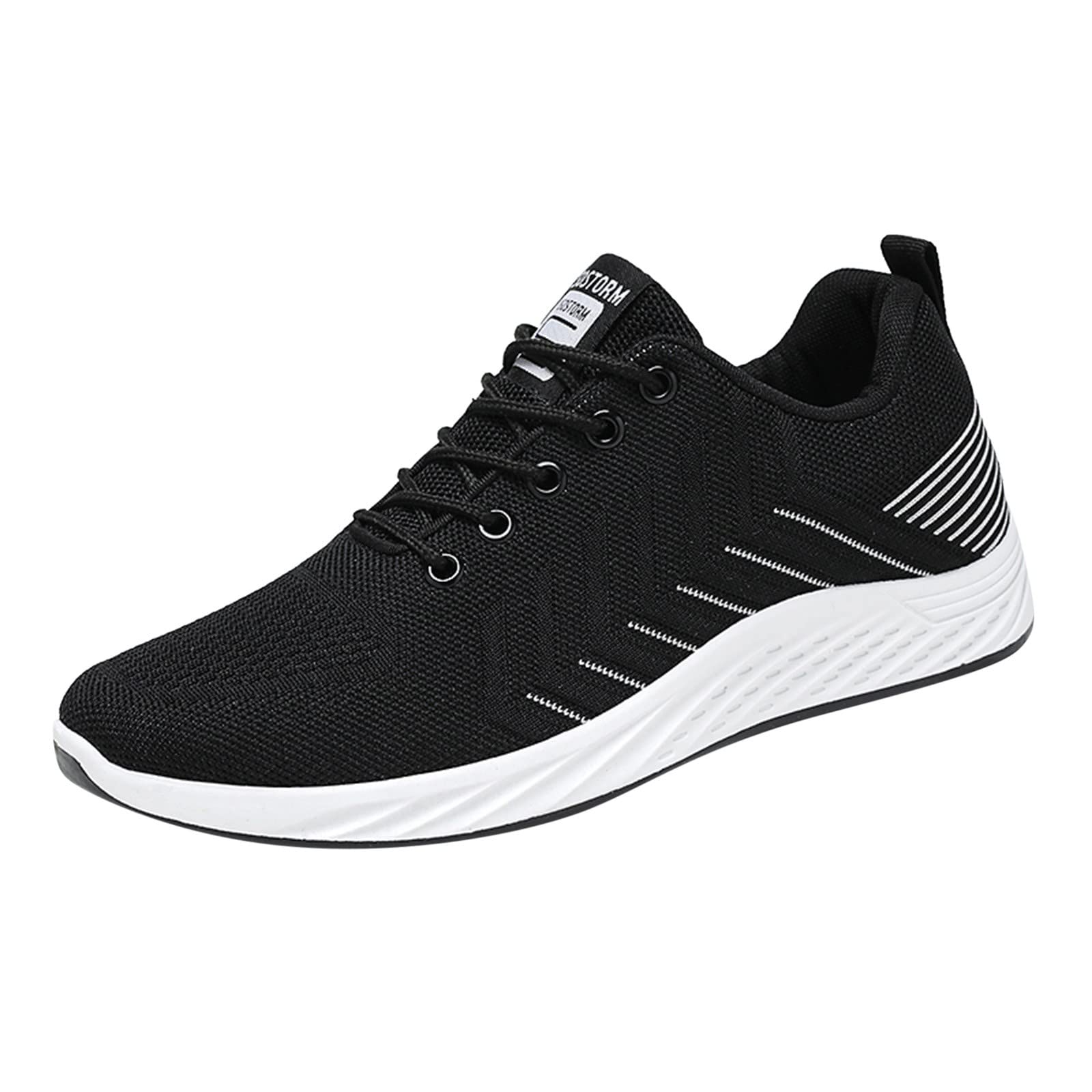 MLAGJSS Men's White Sneakers - Breathable Summer Safety Shoes for Work & Casual Wear | Lightweight Comfortable Walking Shoes for Men