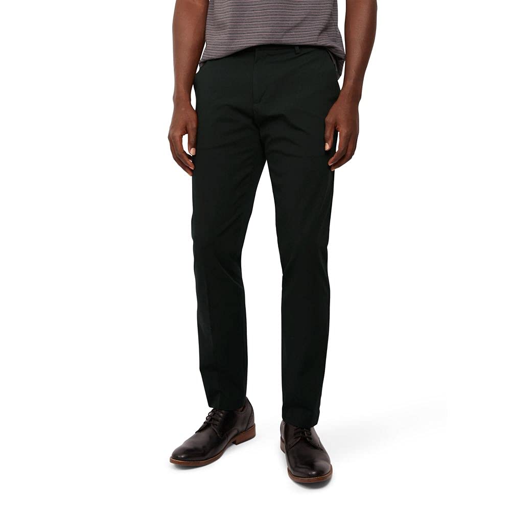 Dockers Men's Slim Fit City Trouser Smart 360 Tech Pants - Comfortable Office & Travel Pants for Business Casual Wear