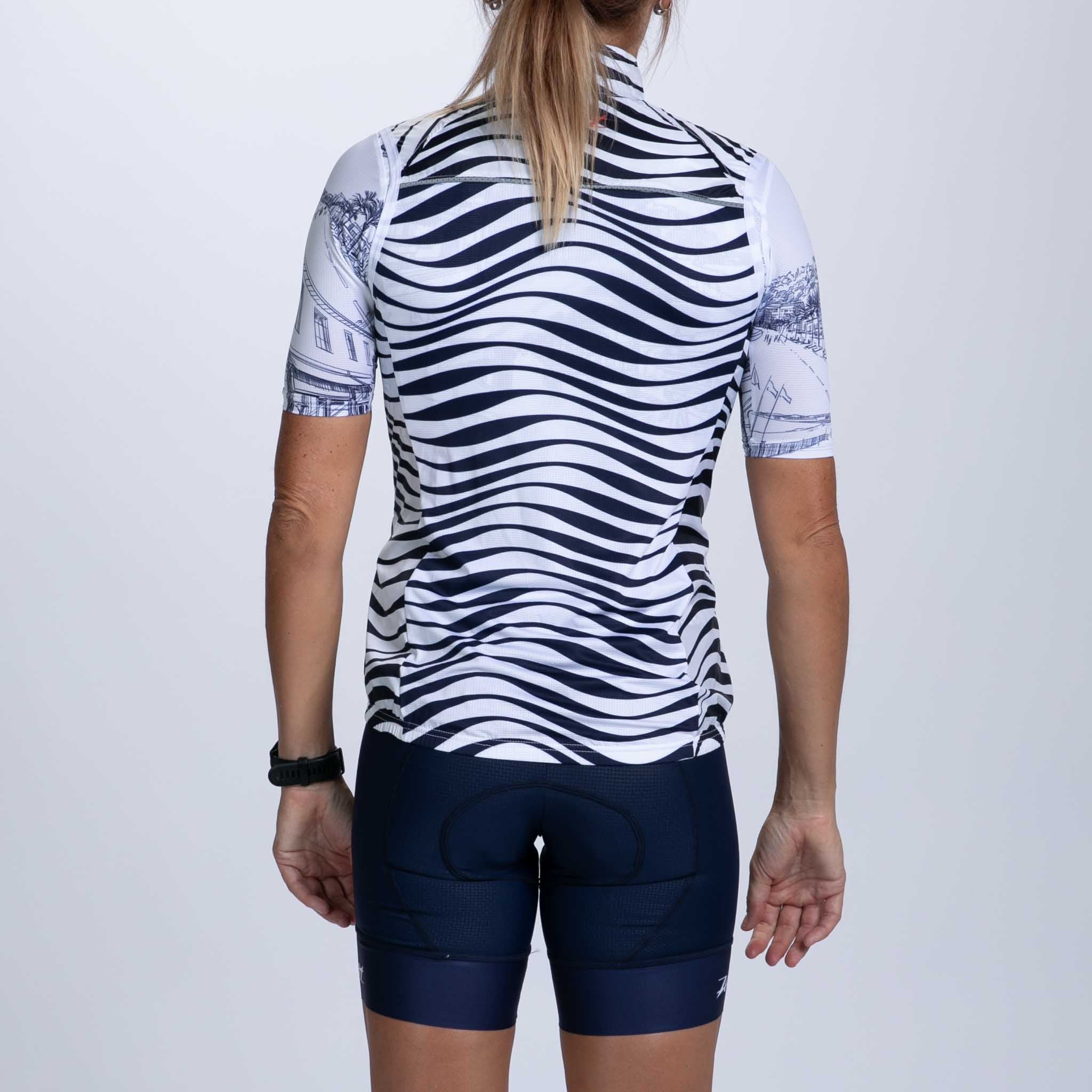 Women's Cycling Vest - Lightweight Breathable Reflective Running Jacket for Outdoor Sports | Perfect for Biking, Jogging & Hiking in Cote d'Azur