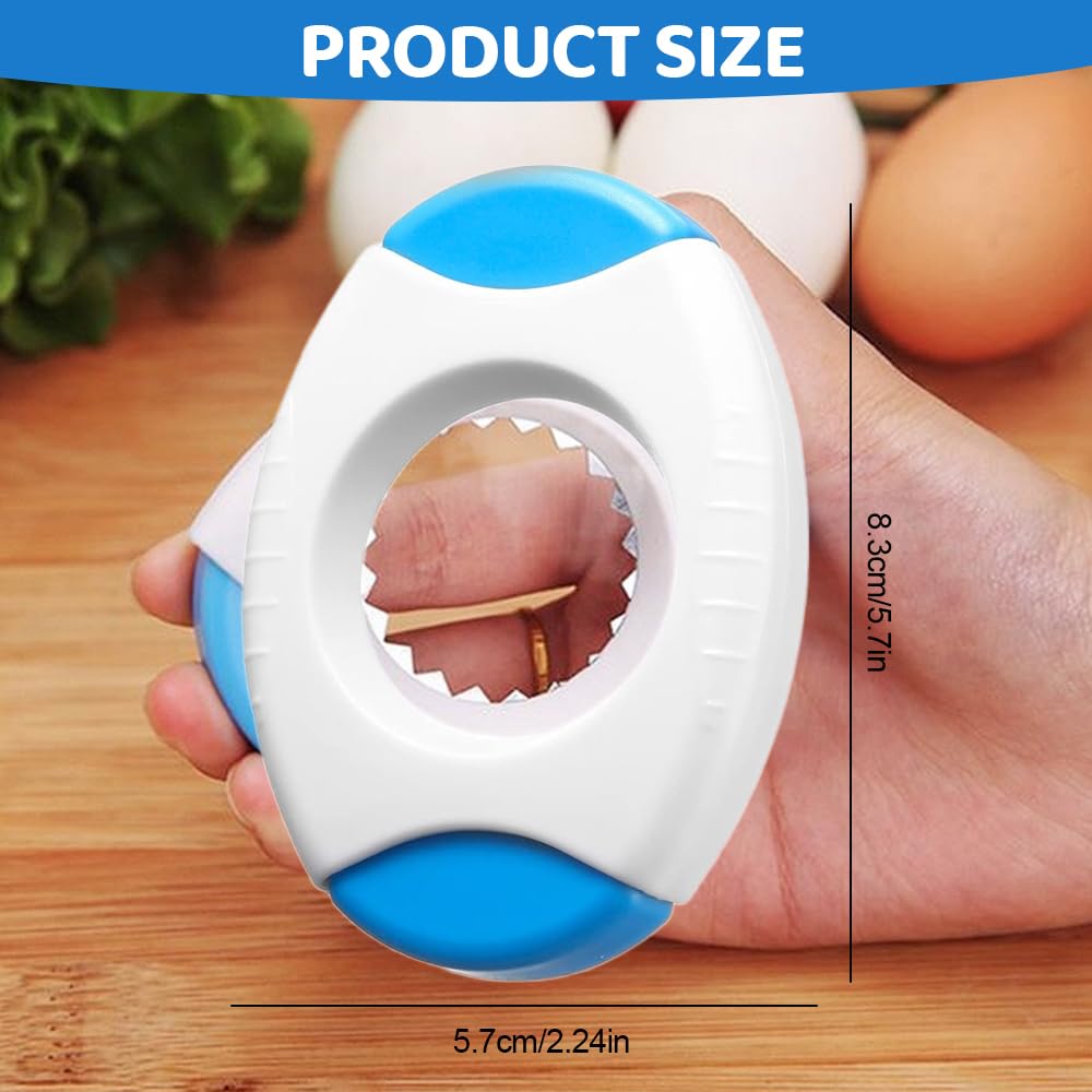 2024 New Egg Shell Opener & Cutter - Quick & Easy Eggshell Top Remover for All Egg Types (Blue+Green) - Perfect for Breakfast, Baking & Cooking