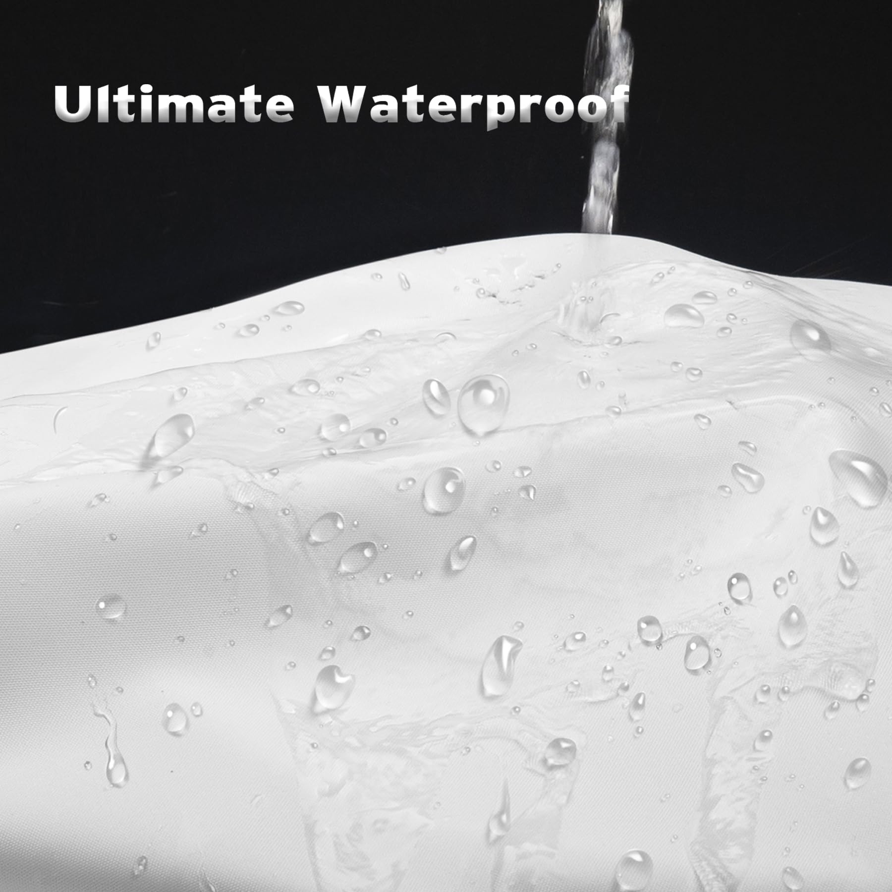 Titanker Waterproof Fabric & PEVA Shower Curtain Liner Set - 72x72 Inches Frosted Bathroom Curtain for Shower, Bathtub, and Spa - Lightweight, Mold & Mildew Resistant