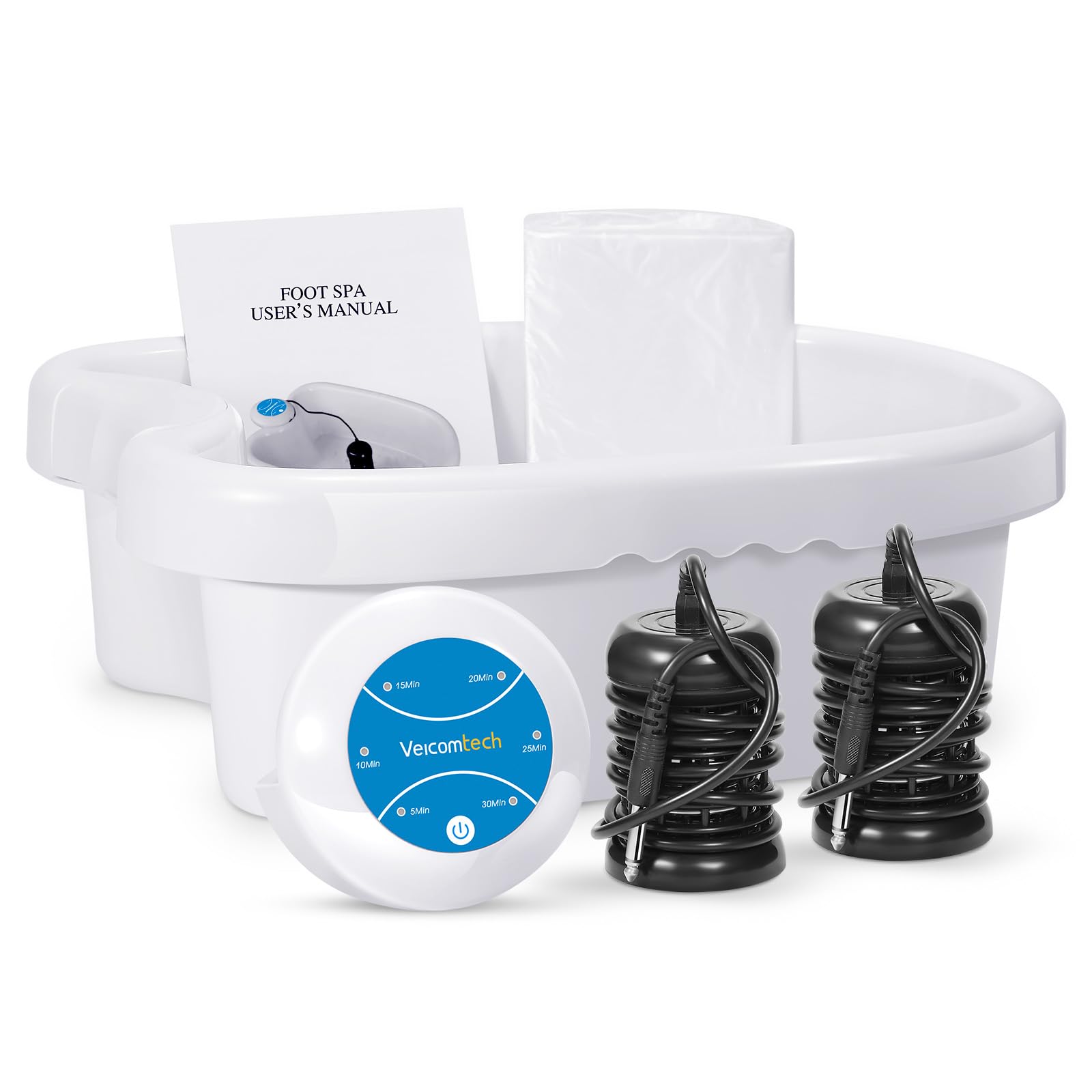 Ionic Foot Detox Machine - Home & Professional Foot Spa System with 2 Arrays & 100 Liners for Detoxification, Relaxation | Perfect for Home Use, Salons & Spa Clubs