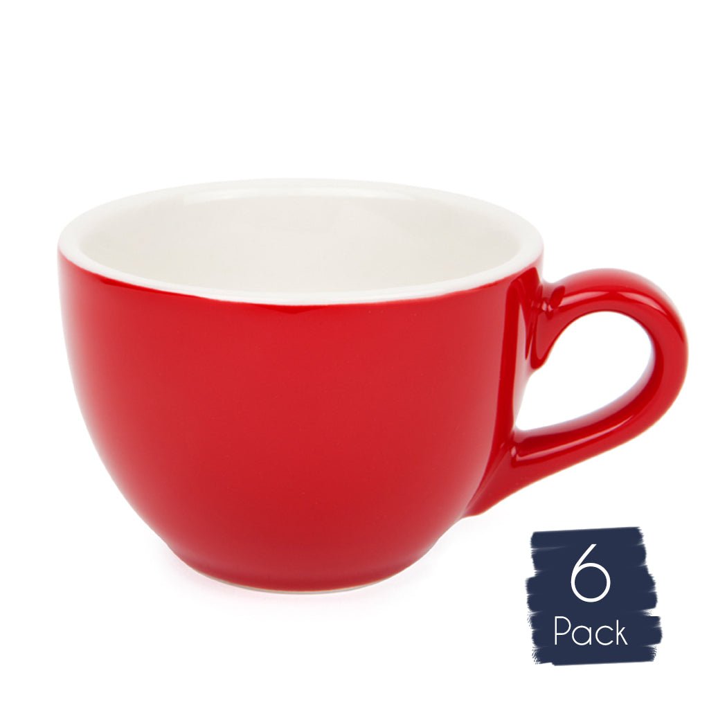 Premier Tazze 280ml Cappuccino Cups - Barista Quality Coffee Set of 6 - Perfect for Home Cafes, Espresso Shops & Gifts