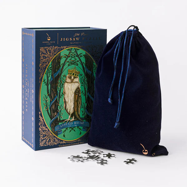 Enchanted Crowned Owl Cameo Puzzle - 500 Piece Jigsaw Puzzle for Adults & Teens - Perfect for Family Game Night & Relaxation